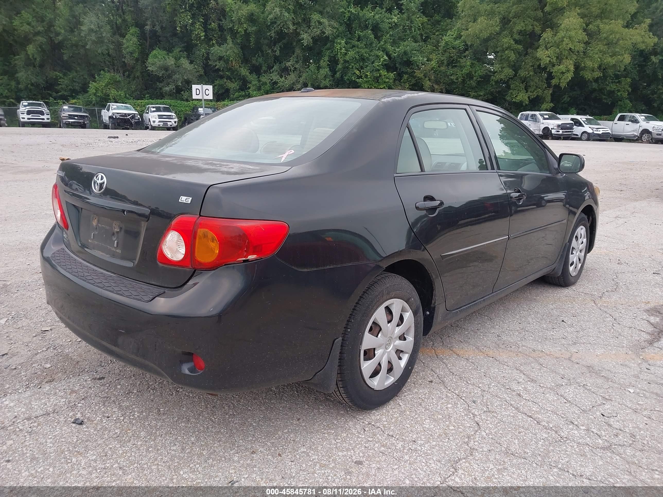 2010 Toyota Corolla Le Black vin: 1NXBU4EE2AZ180192