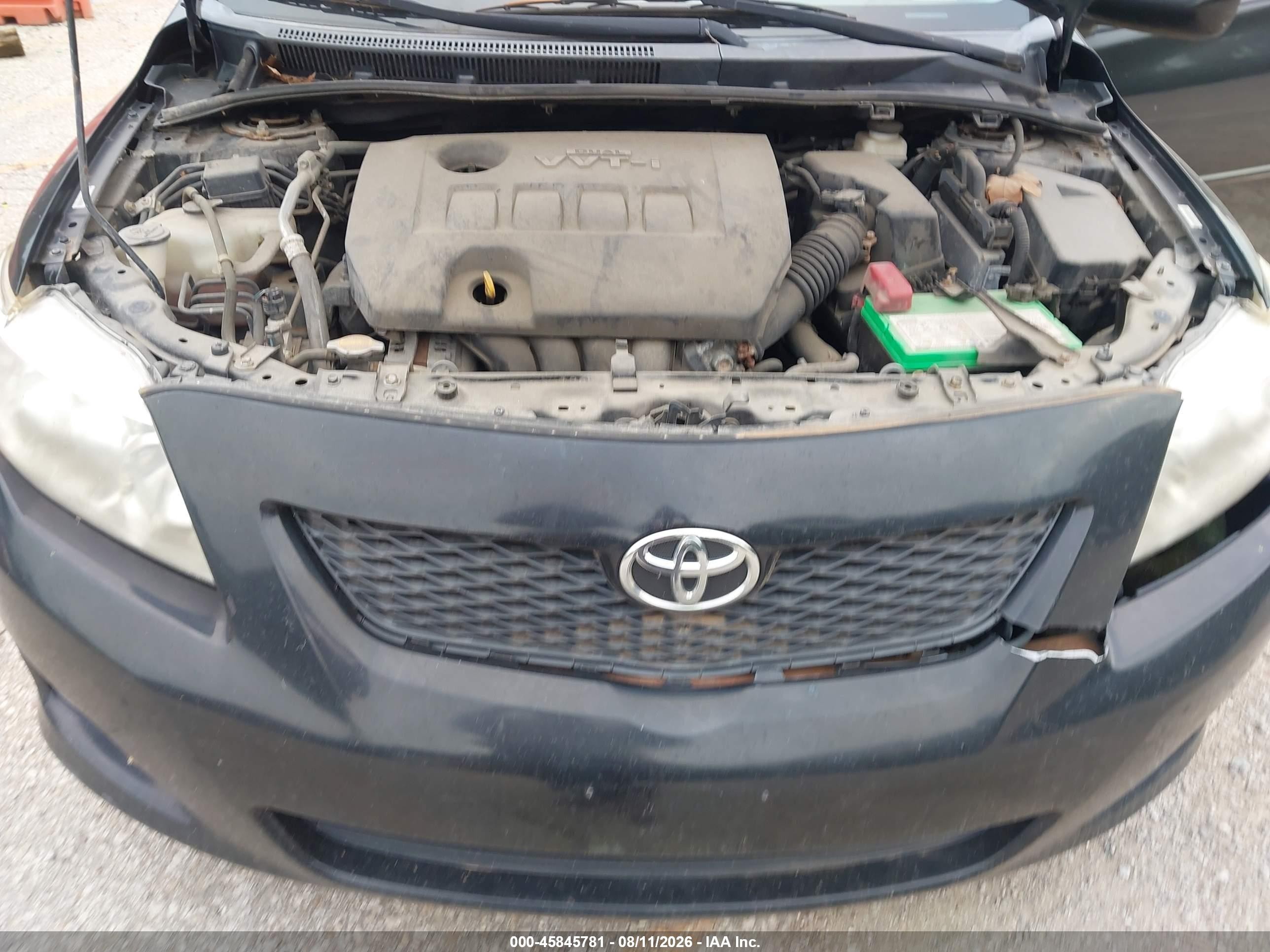 2010 Toyota Corolla Le Black vin: 1NXBU4EE2AZ180192