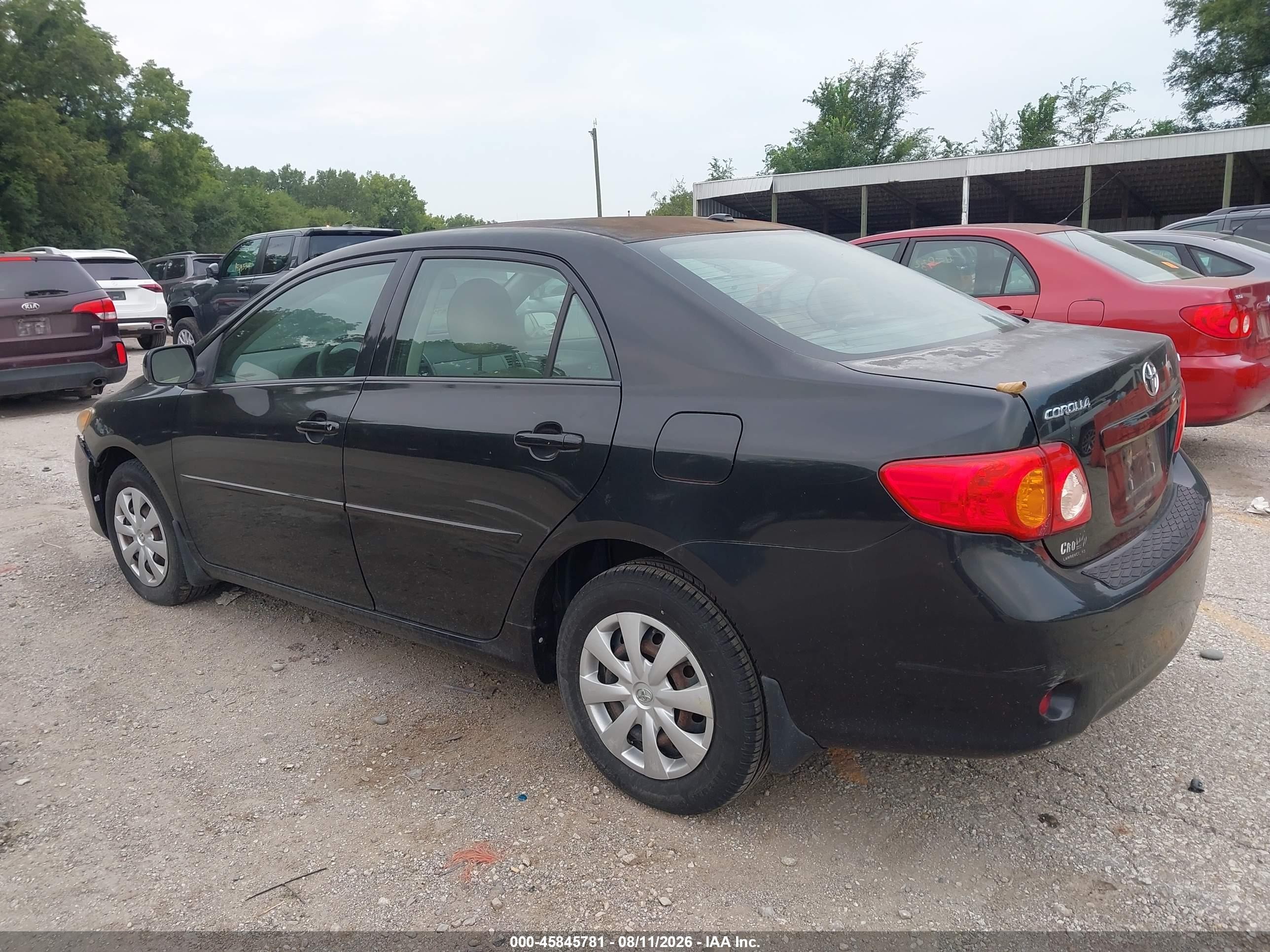 2010 Toyota Corolla Le Black vin: 1NXBU4EE2AZ180192