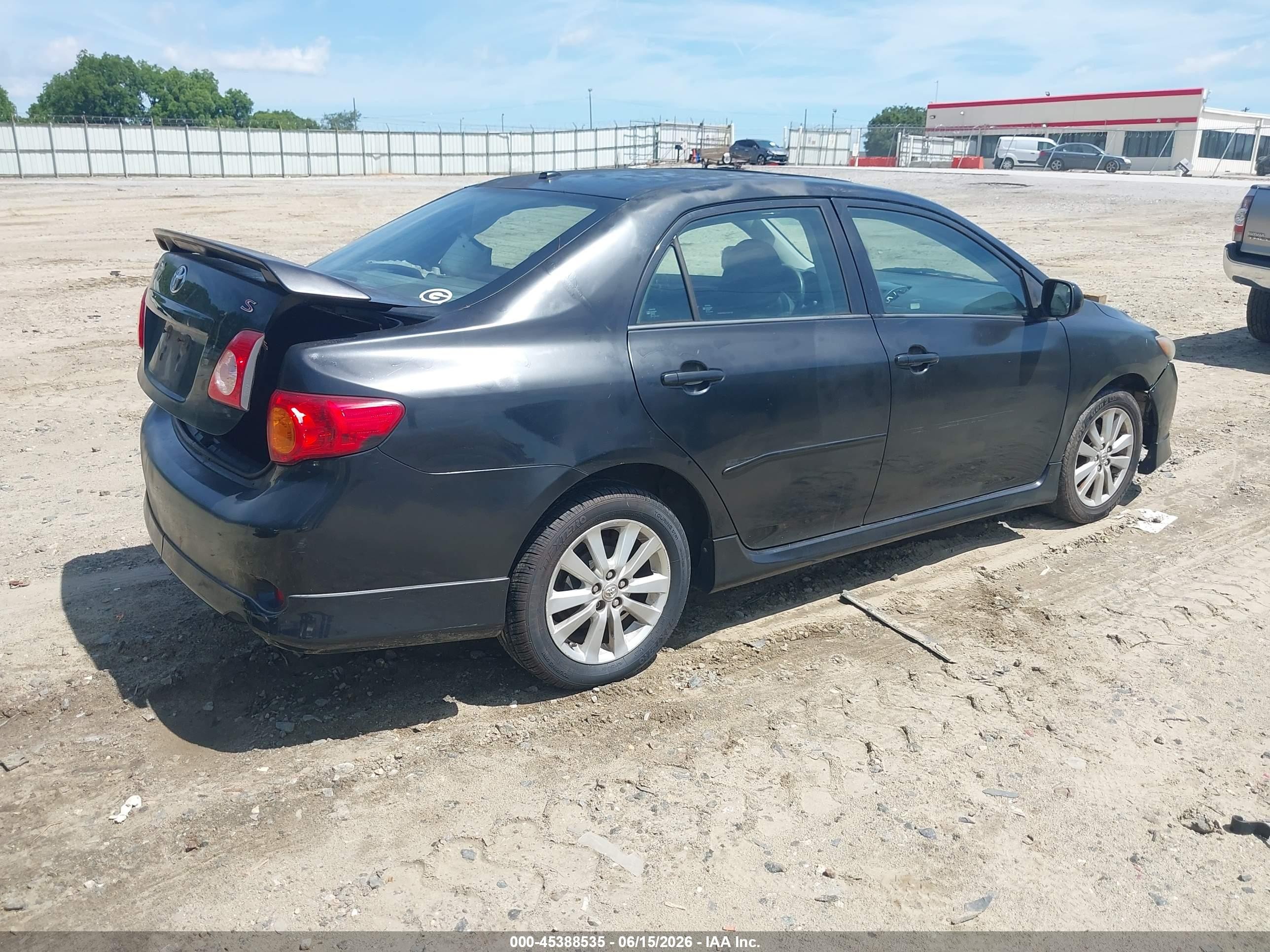 2010 Toyota Corolla S Black vin: 1NXBU4EE2AZ197896