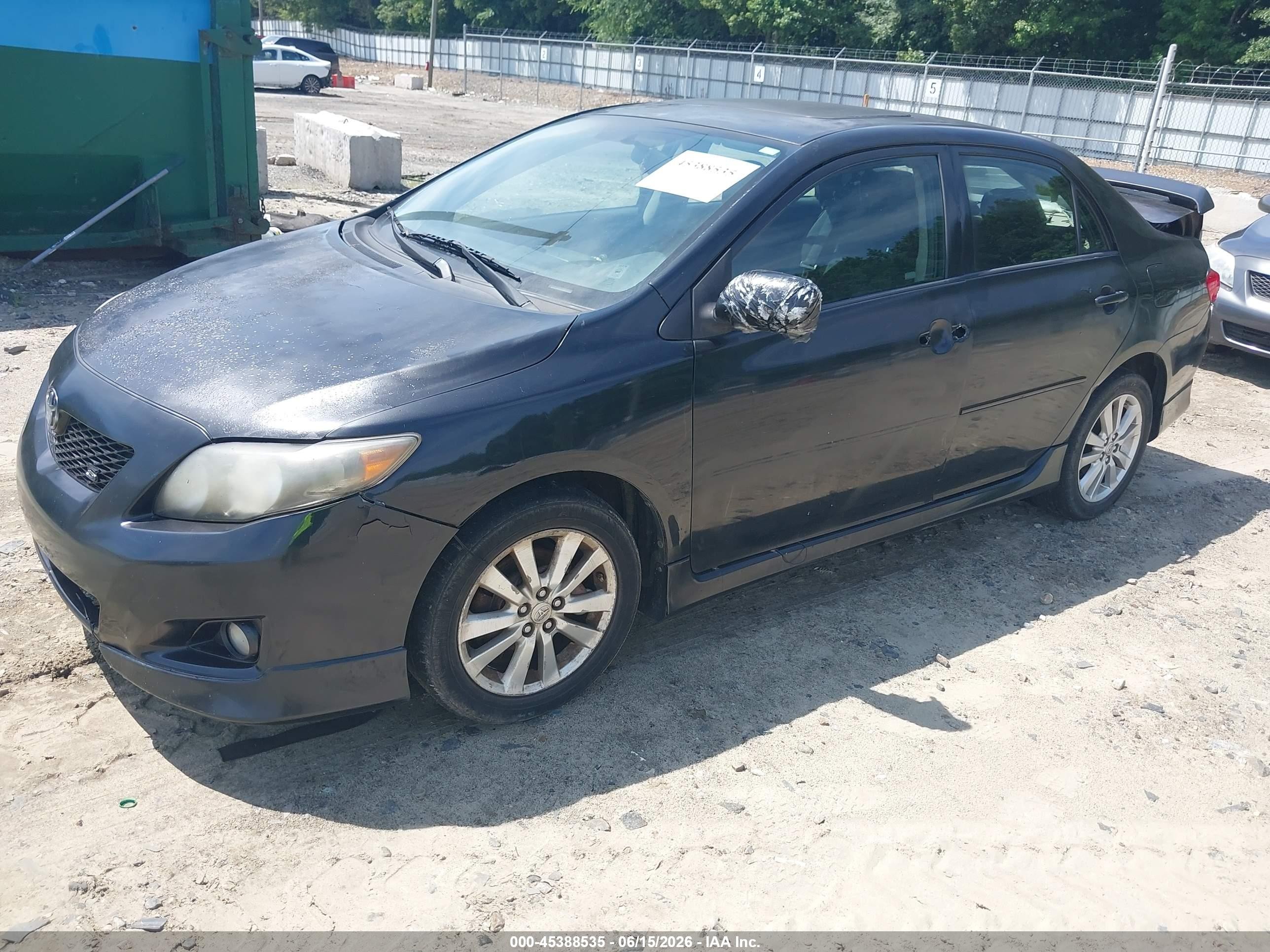 2010 Toyota Corolla S Black vin: 1NXBU4EE2AZ197896