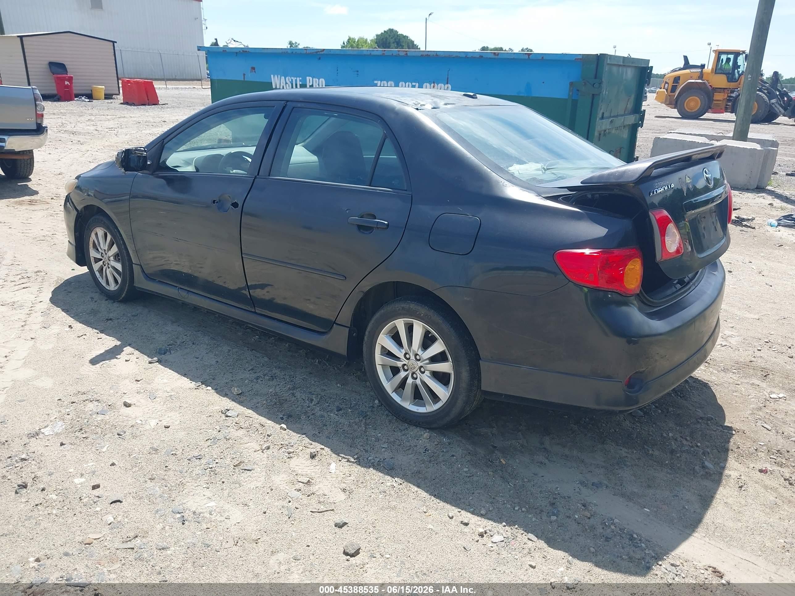 2010 Toyota Corolla S Black vin: 1NXBU4EE2AZ197896