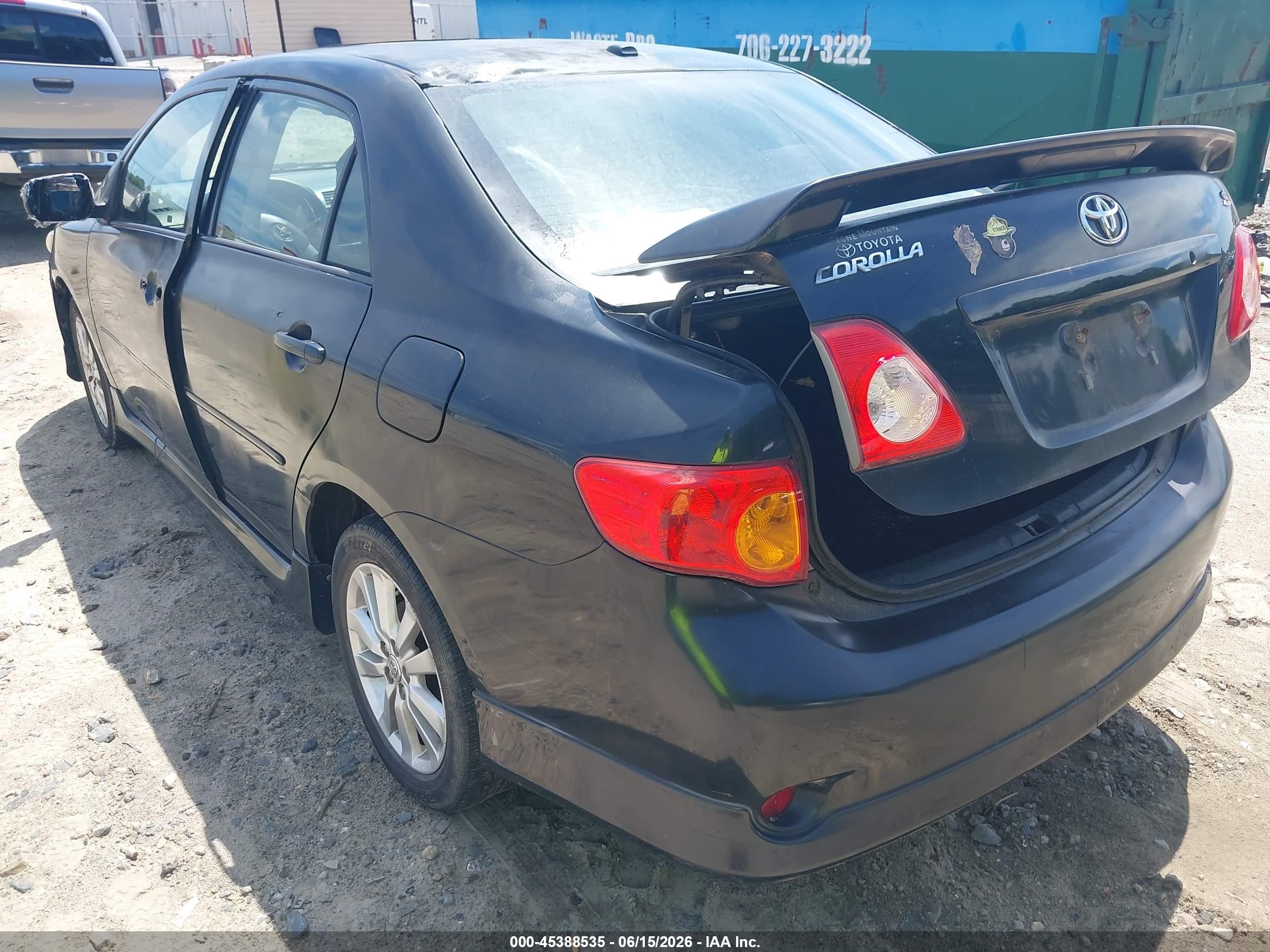 2010 Toyota Corolla S Black vin: 1NXBU4EE2AZ197896