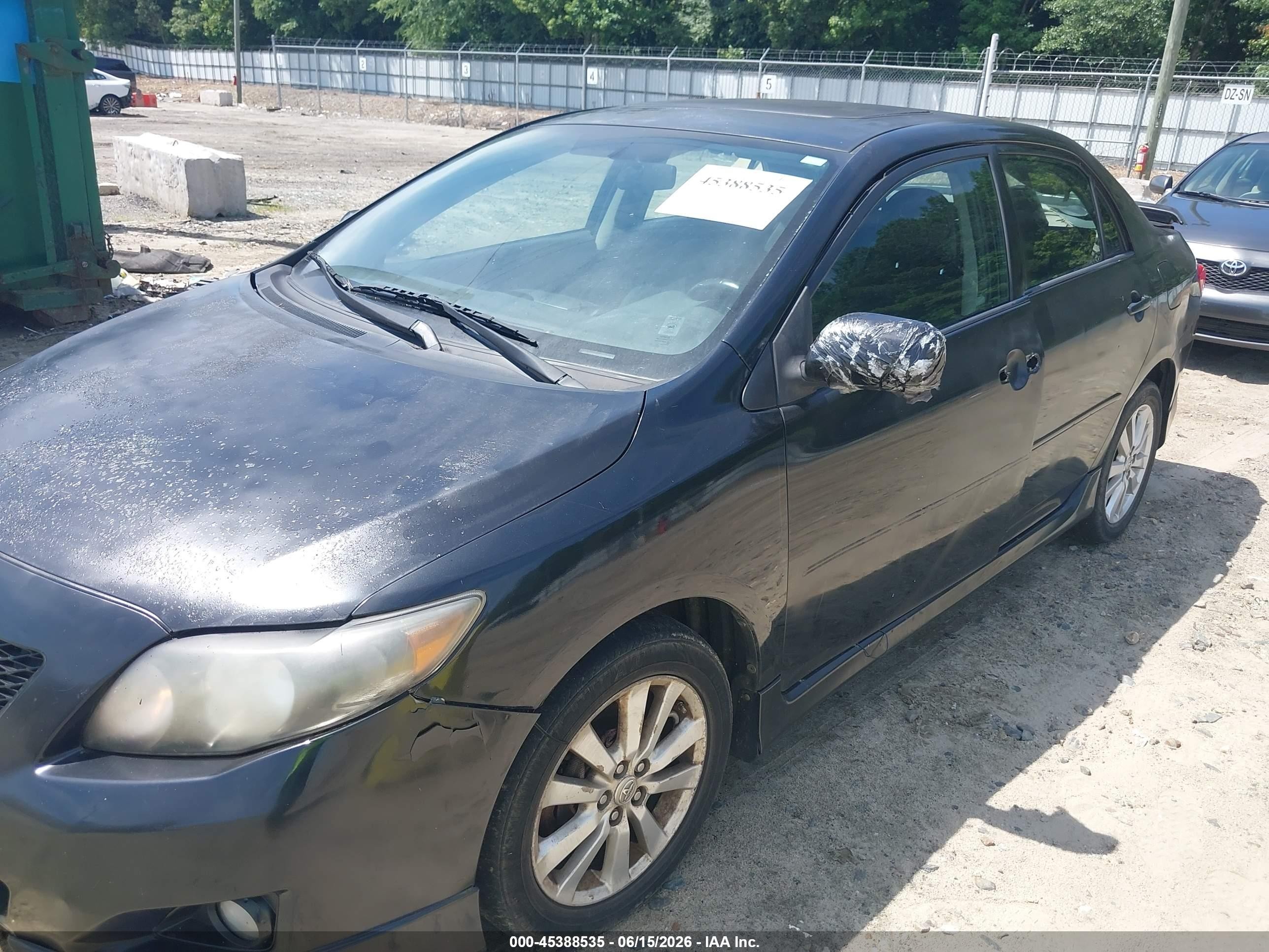2010 Toyota Corolla S Black vin: 1NXBU4EE2AZ197896