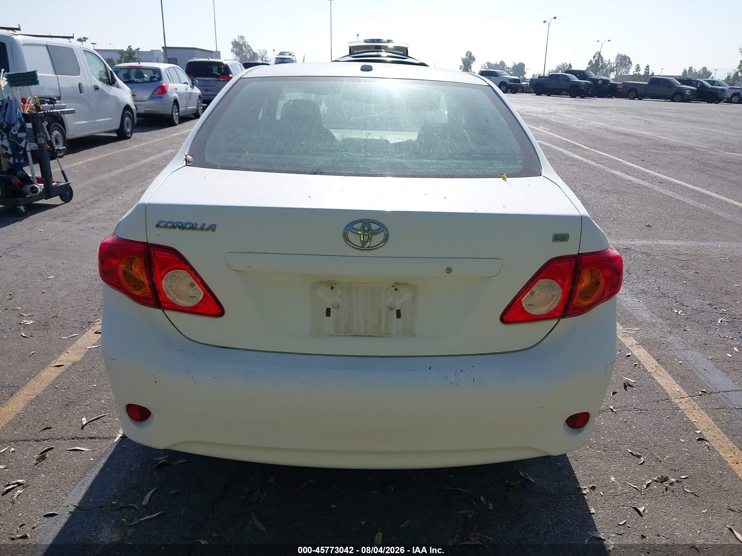 2010 Toyota Corolla Le White vin: 1NXBU4EE2AZ208220