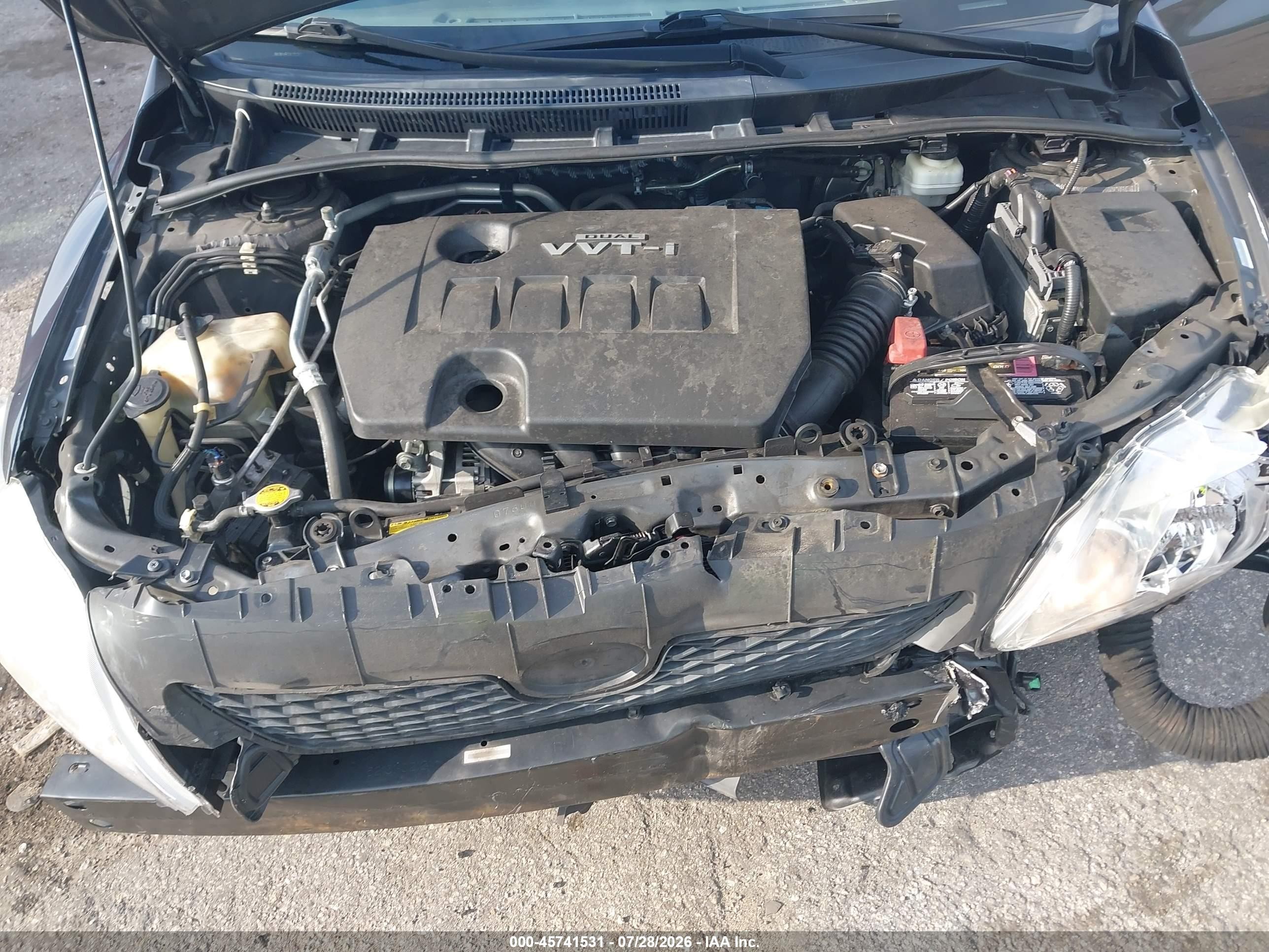 2010 Toyota Corolla Le Gray vin: 1NXBU4EE2AZ213871