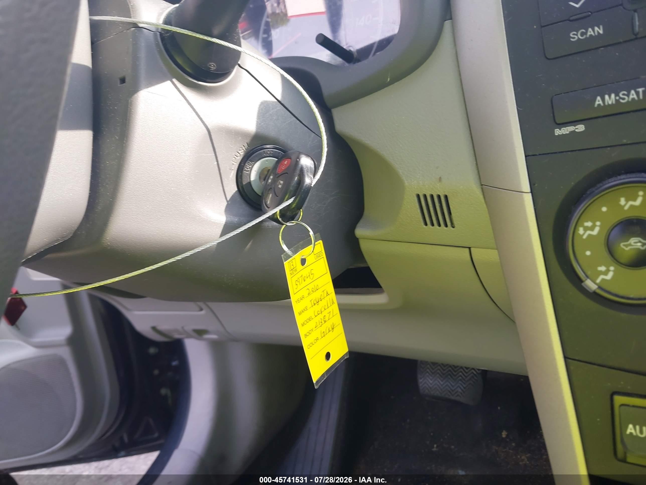 2010 Toyota Corolla Le Gray vin: 1NXBU4EE2AZ213871