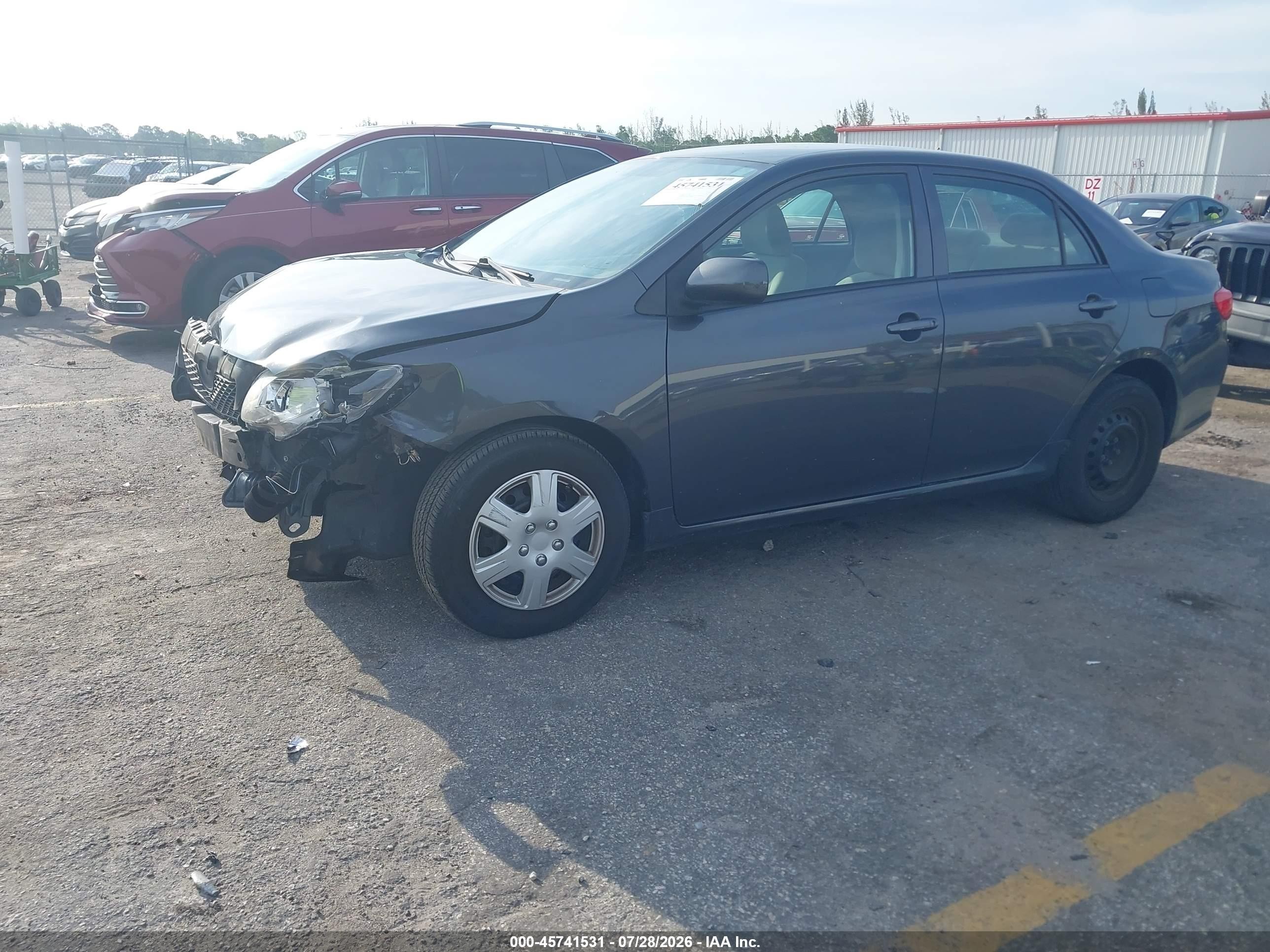 2010 Toyota Corolla Le Gray vin: 1NXBU4EE2AZ213871