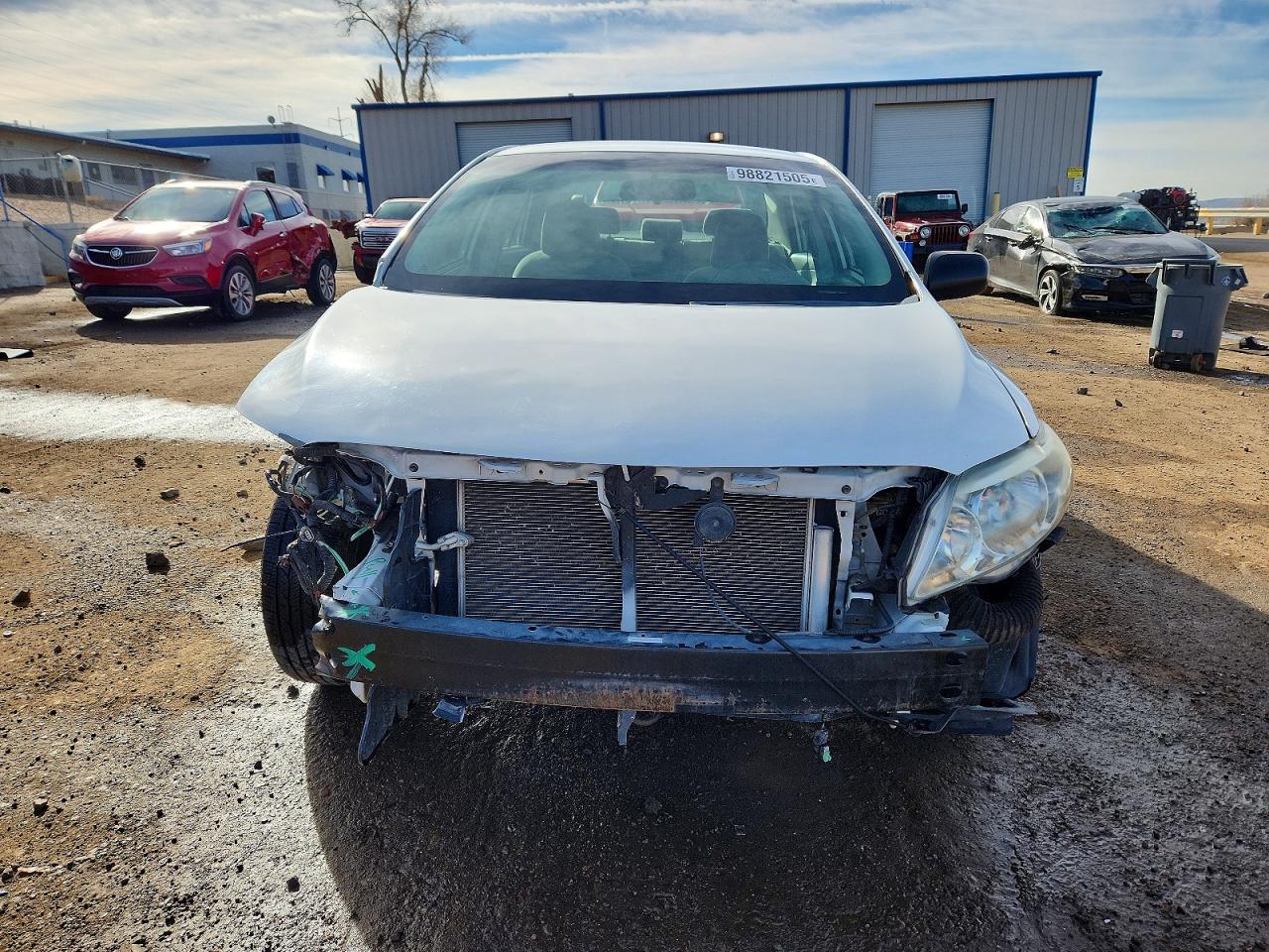 2010 Toyota Corolla Base White vin: 1NXBU4EE2AZ216429