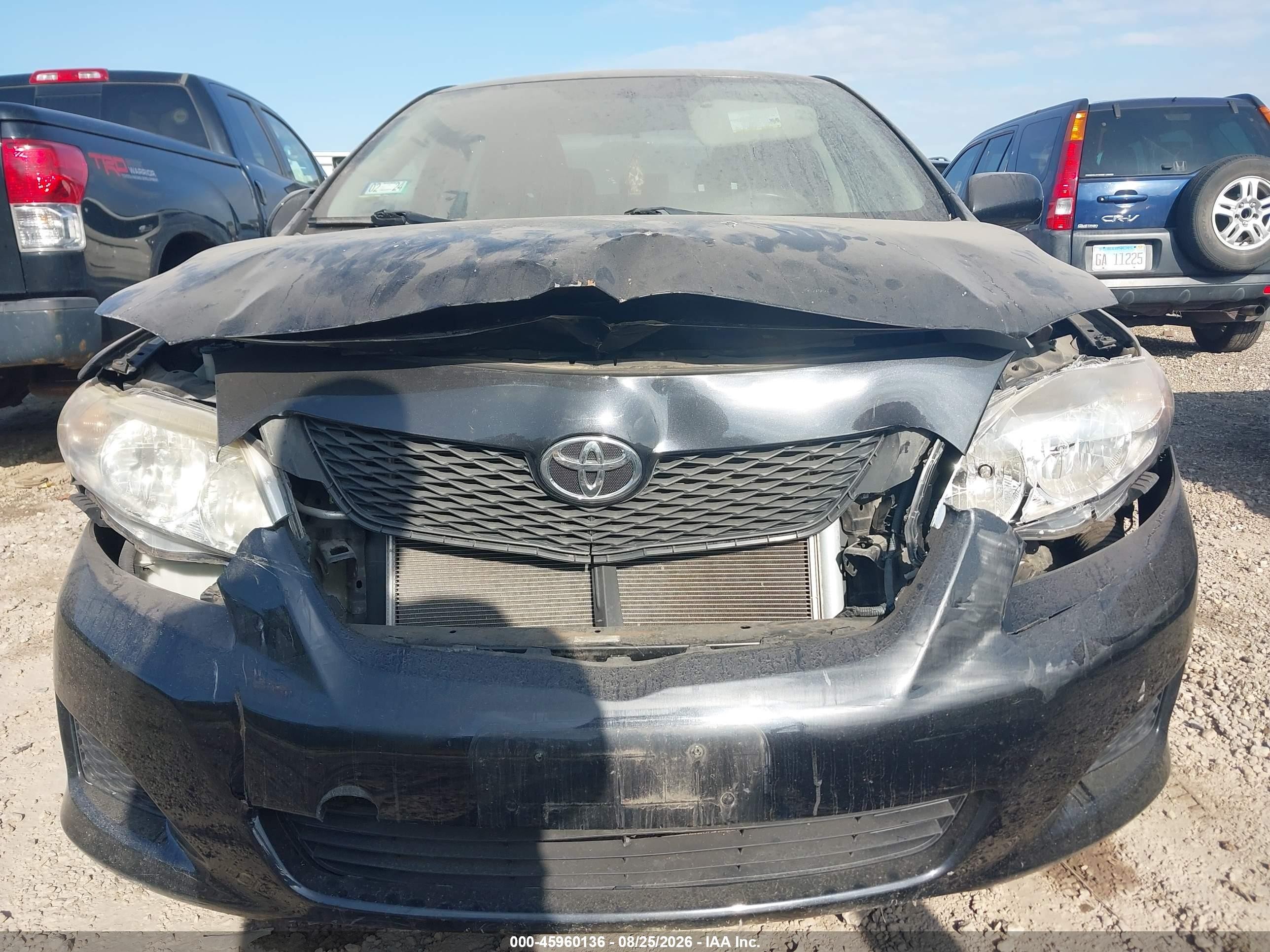 2010 Toyota Corolla Le Black vin: 1NXBU4EE2AZ228726