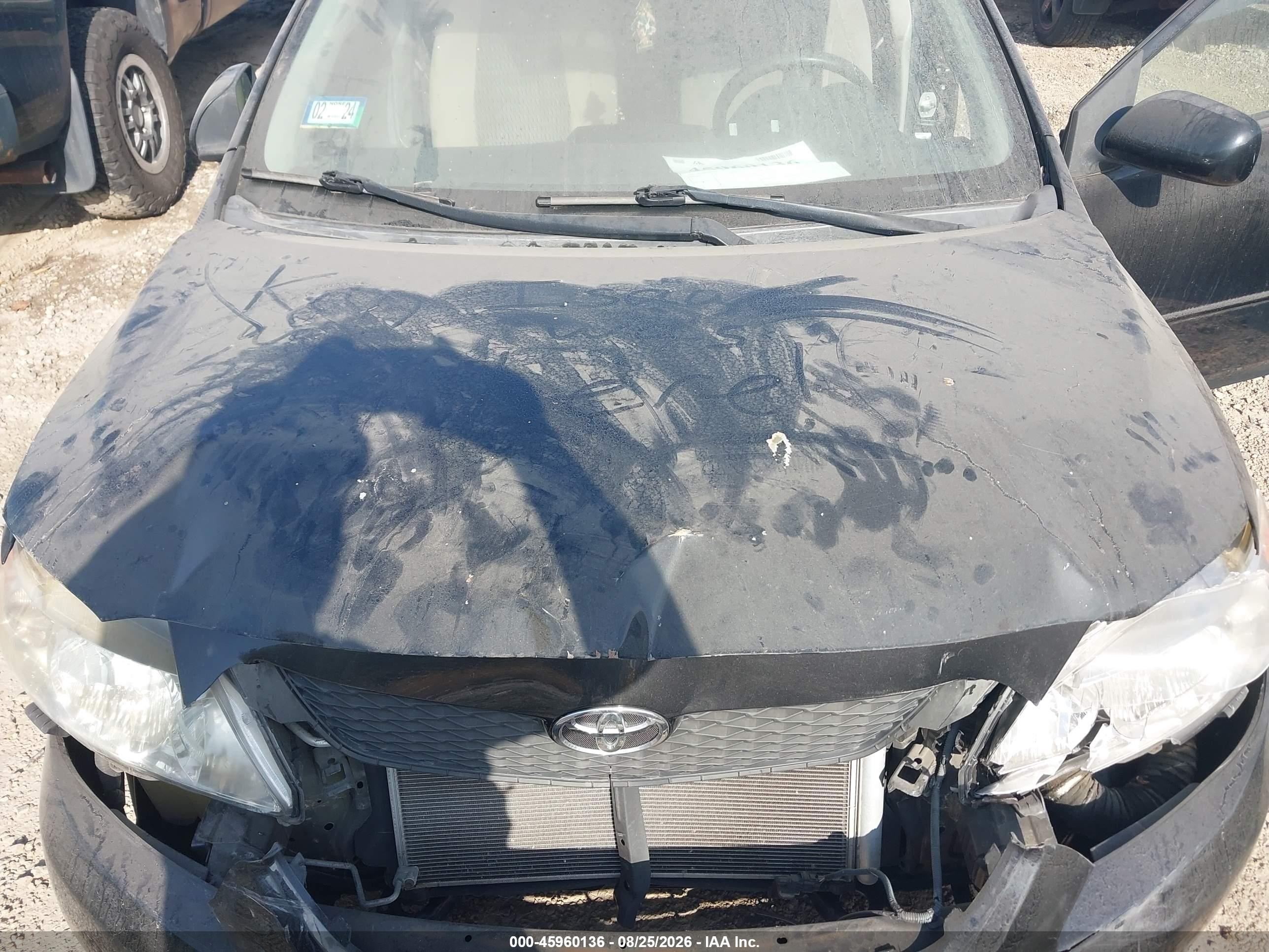 2010 Toyota Corolla Le Black vin: 1NXBU4EE2AZ228726