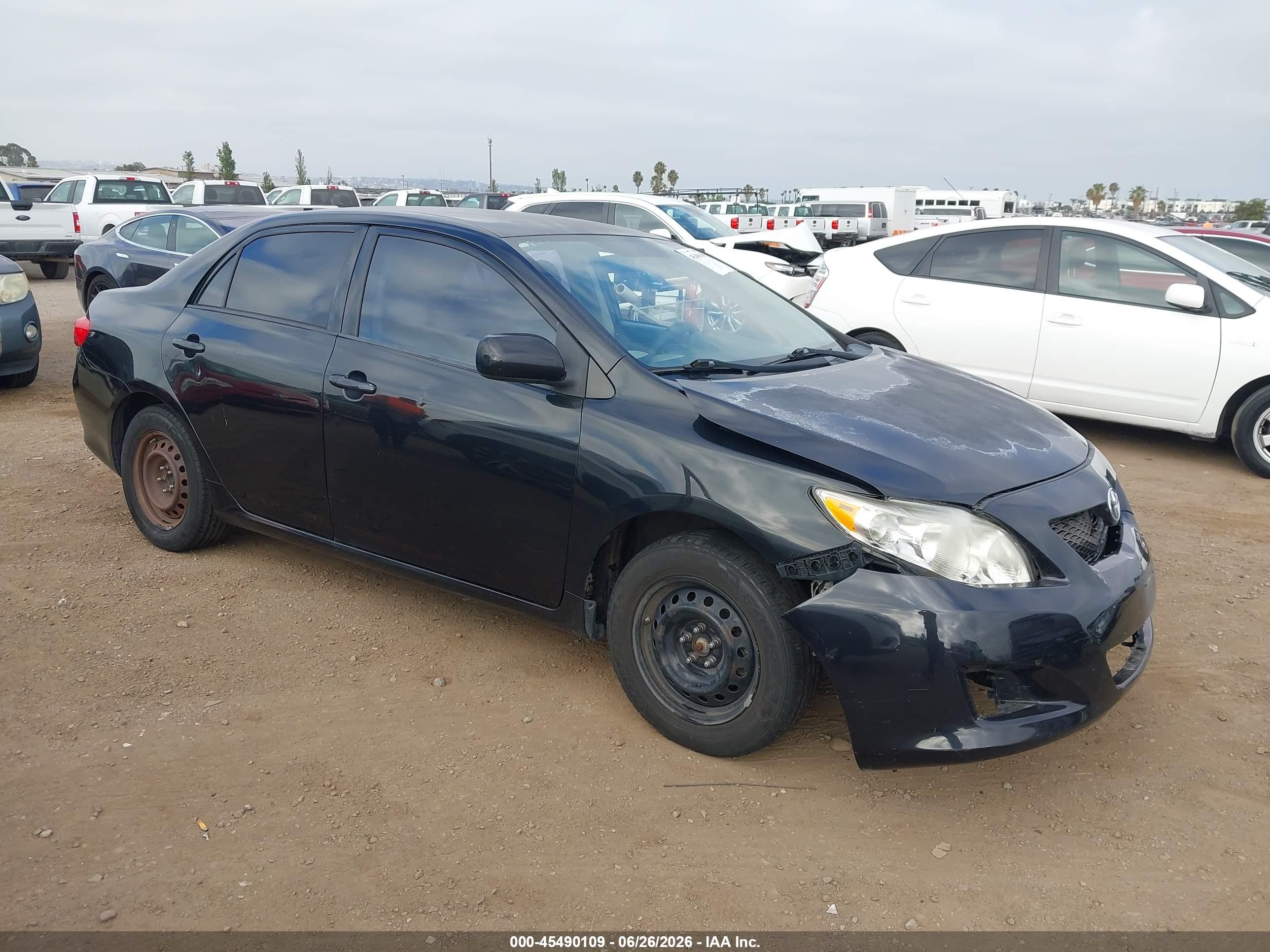 2010 Toyota Corolla Le Black vin: 1NXBU4EE2AZ229049