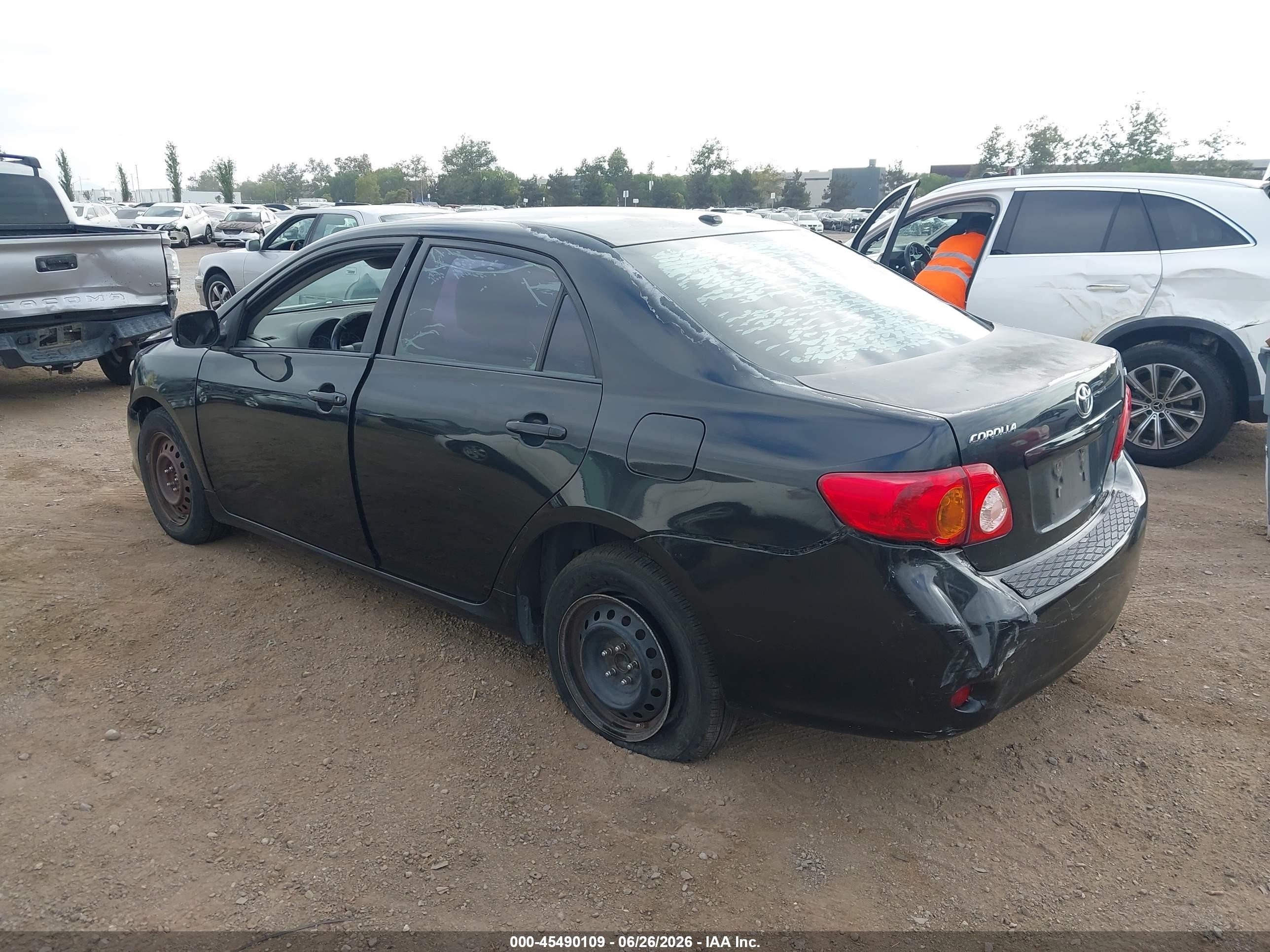 2010 Toyota Corolla Le Black vin: 1NXBU4EE2AZ229049