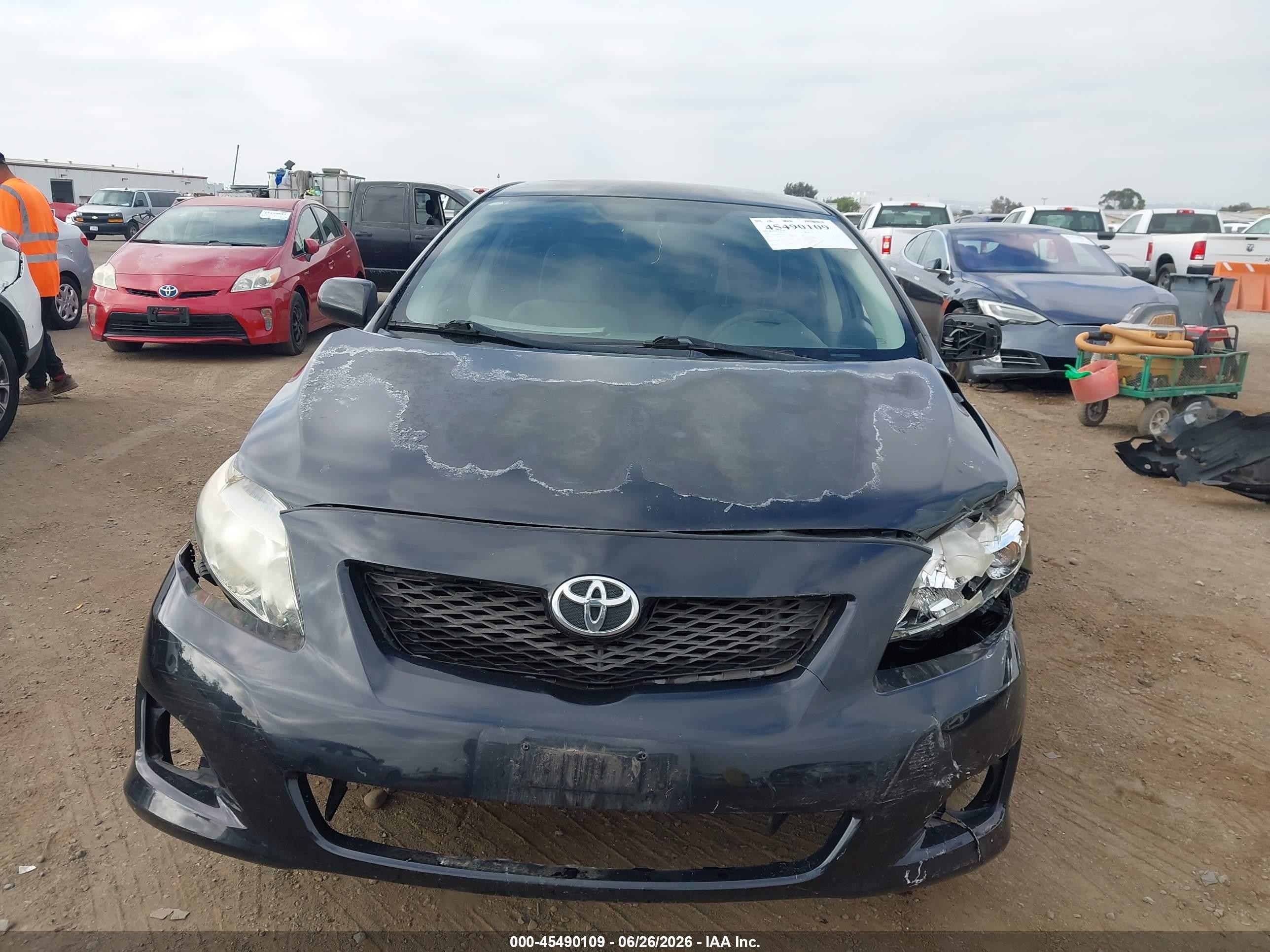2010 Toyota Corolla Le Black vin: 1NXBU4EE2AZ229049