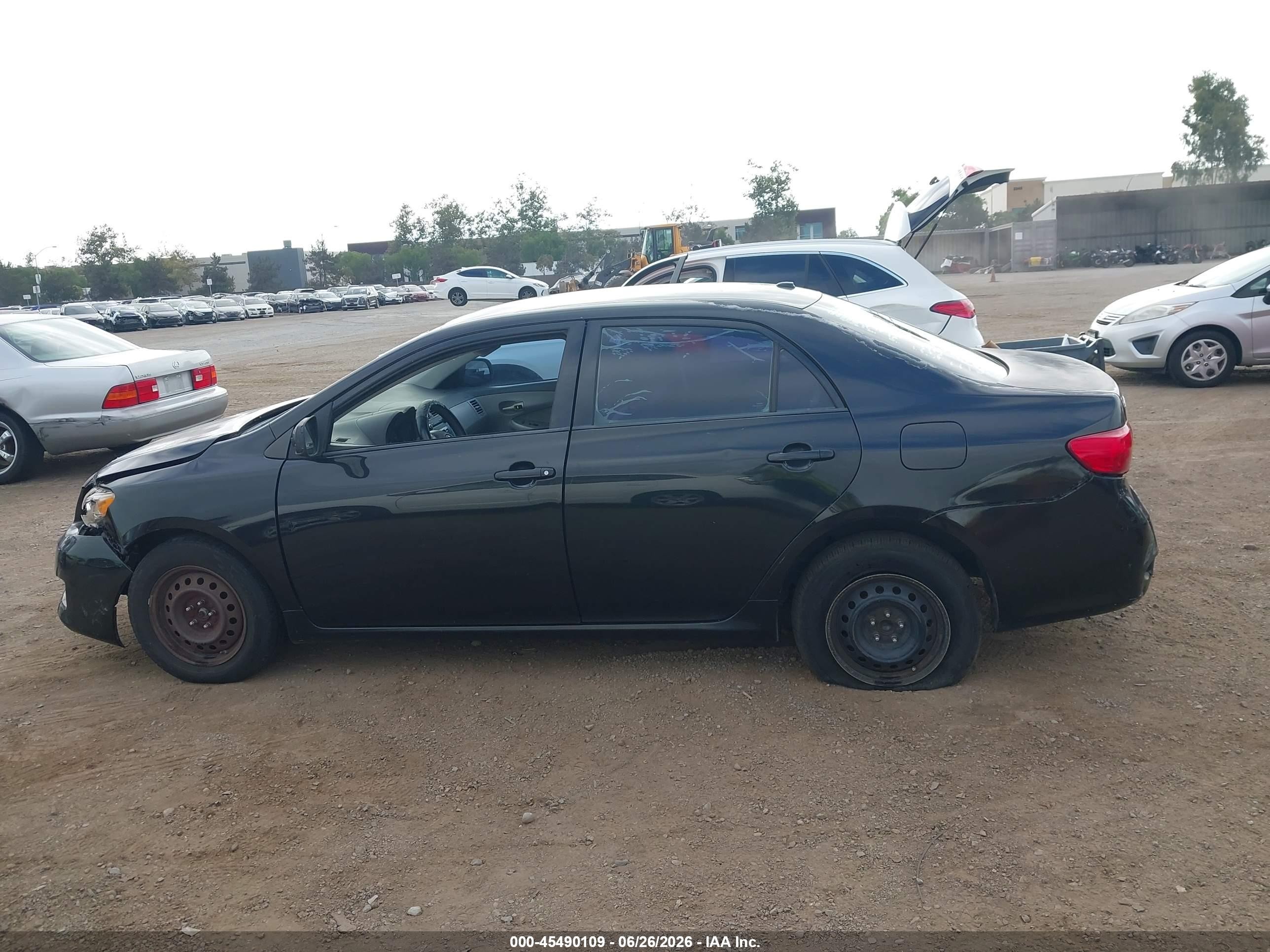 2010 Toyota Corolla Le Black vin: 1NXBU4EE2AZ229049