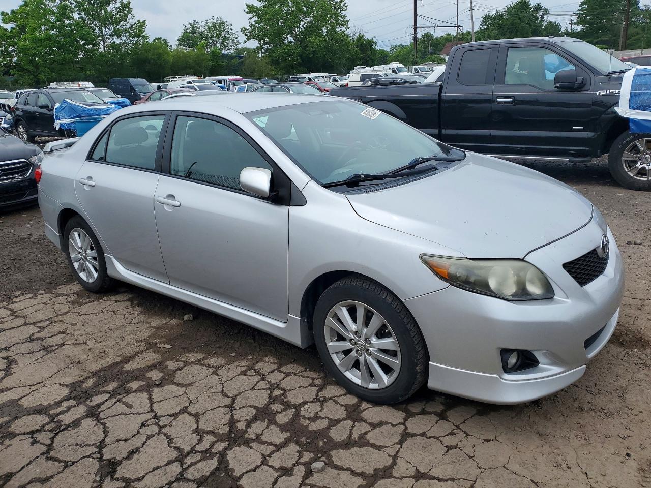 2010 Toyota Corolla S Silver vin: 1NXBU4EE2AZ229424