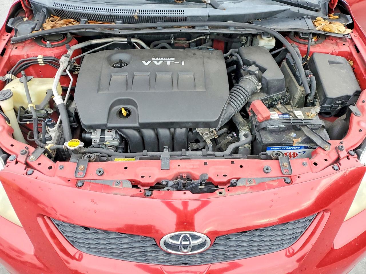 2010 Toyota Corolla Base Red vin: 1NXBU4EE2AZ241816