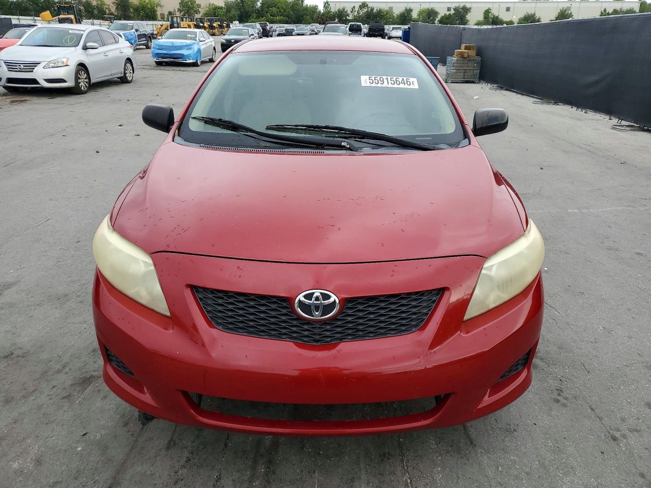 2010 Toyota Corolla Base Red vin: 1NXBU4EE2AZ241816