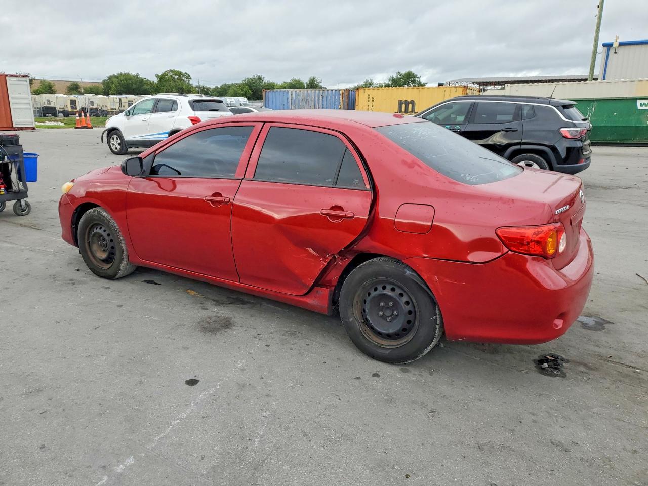 2010 Toyota Corolla Base Red vin: 1NXBU4EE2AZ241816