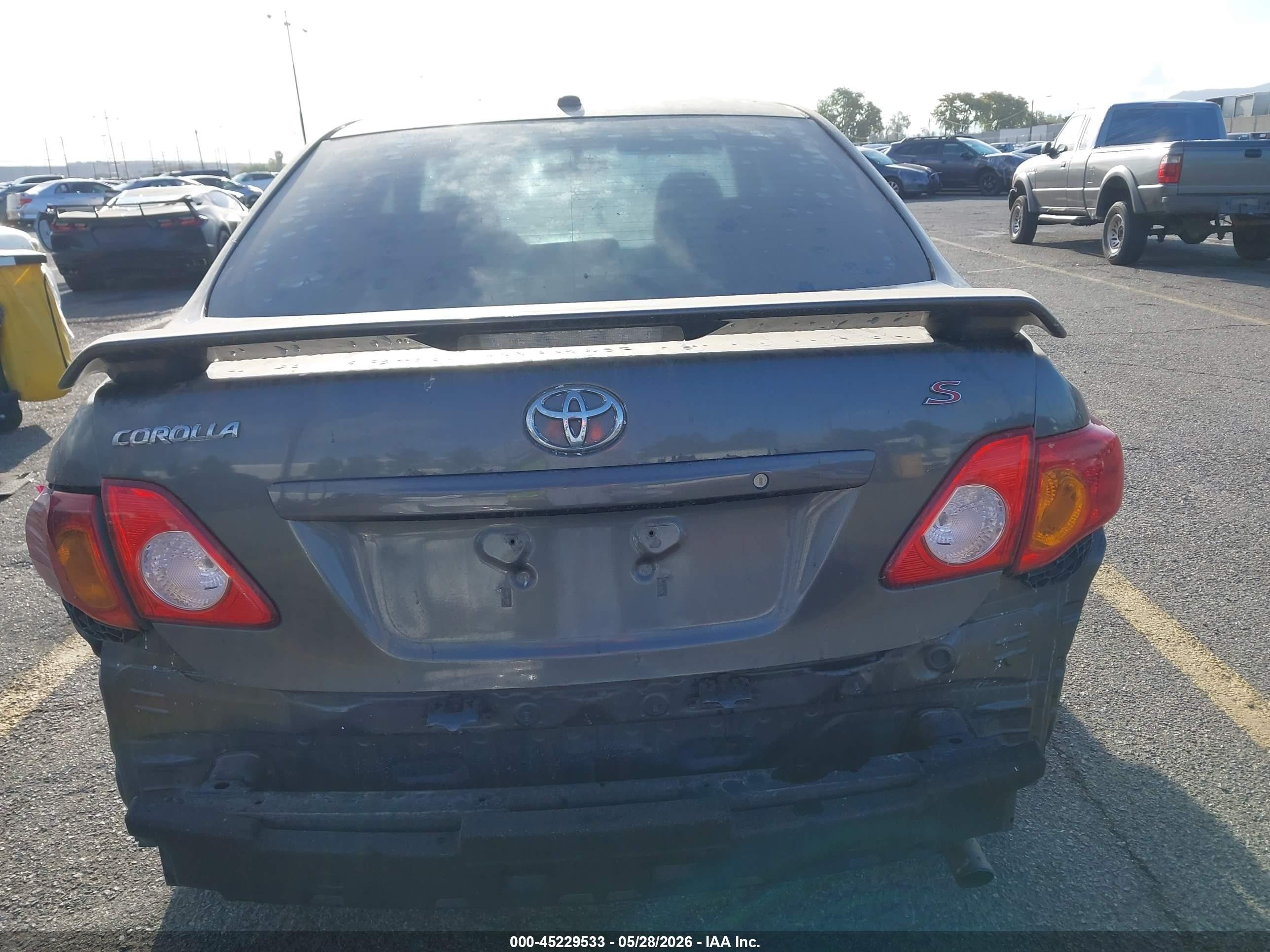 2010 Toyota Corolla S Gray vin: 1NXBU4EE2AZ259748