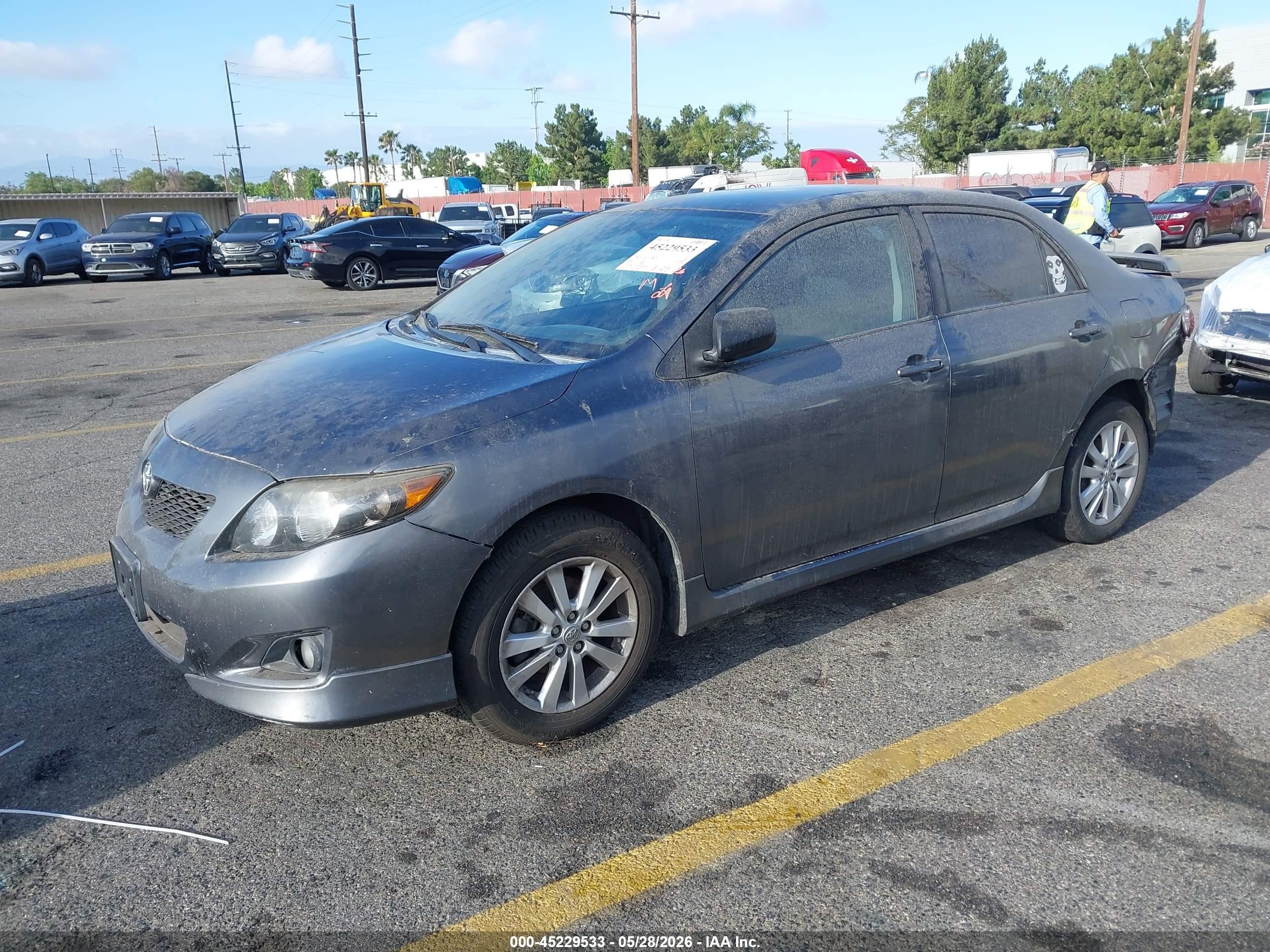 2010 Toyota Corolla S Gray vin: 1NXBU4EE2AZ259748