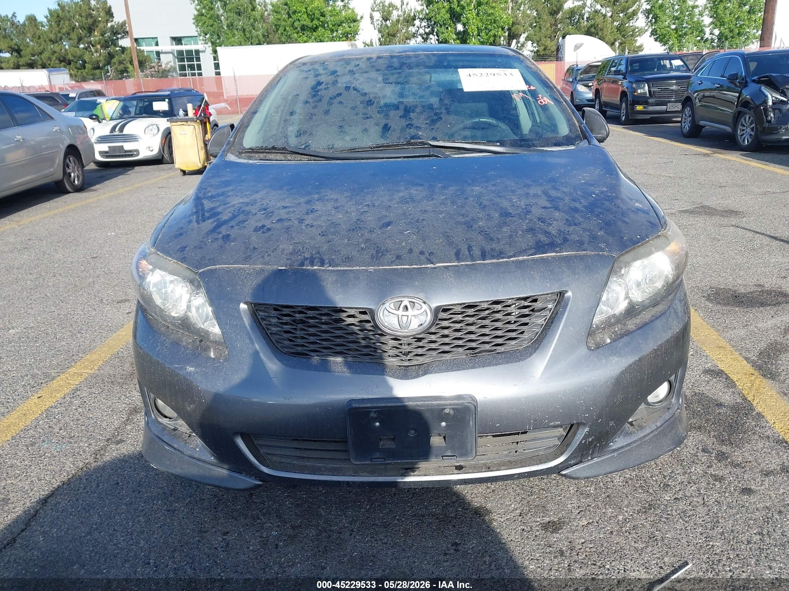 2010 Toyota Corolla S Gray vin: 1NXBU4EE2AZ259748