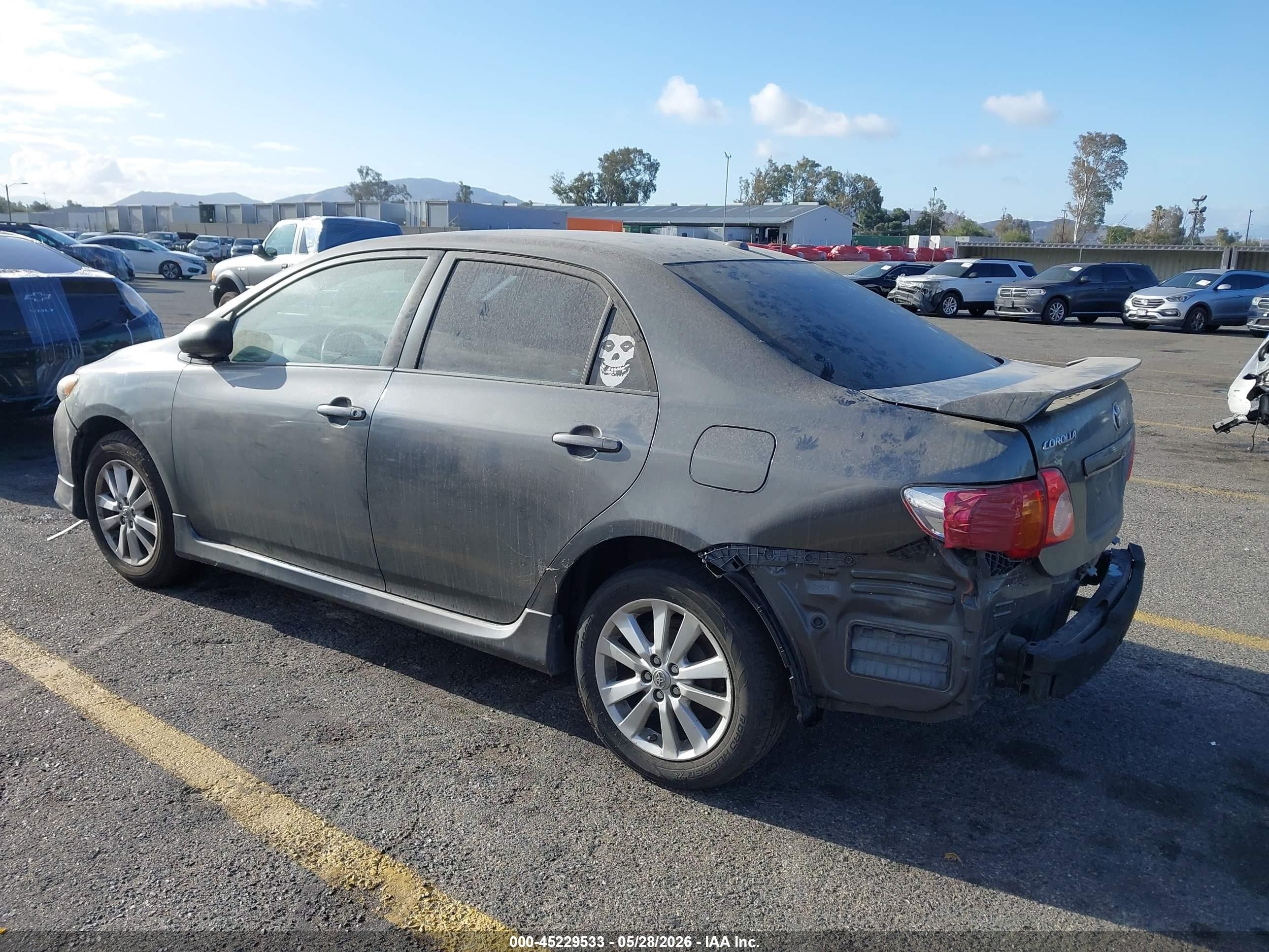 2010 Toyota Corolla S Gray vin: 1NXBU4EE2AZ259748
