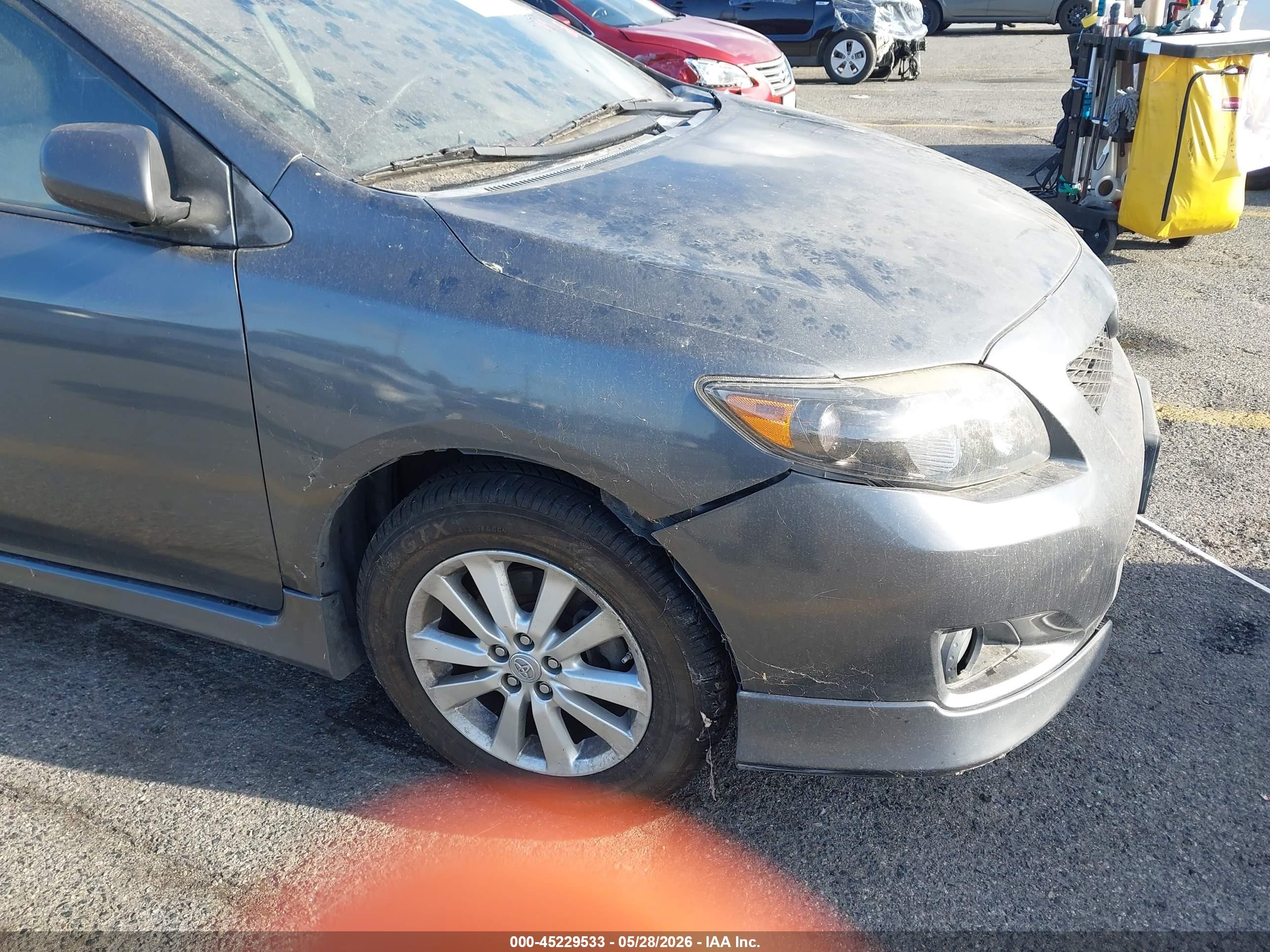 2010 Toyota Corolla S Gray vin: 1NXBU4EE2AZ259748