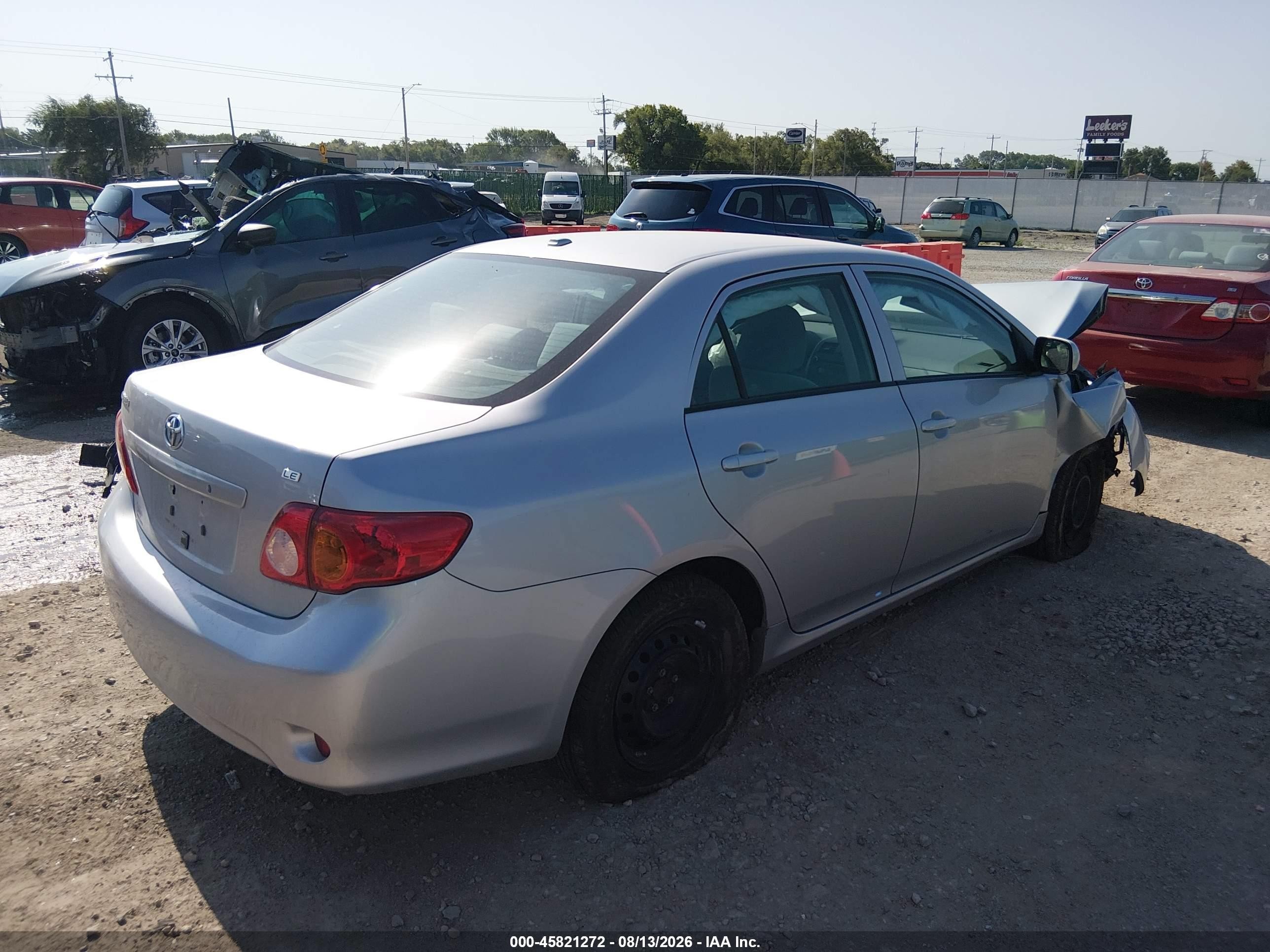 2010 Toyota Corolla Le Silver vin: 1NXBU4EE2AZ262469