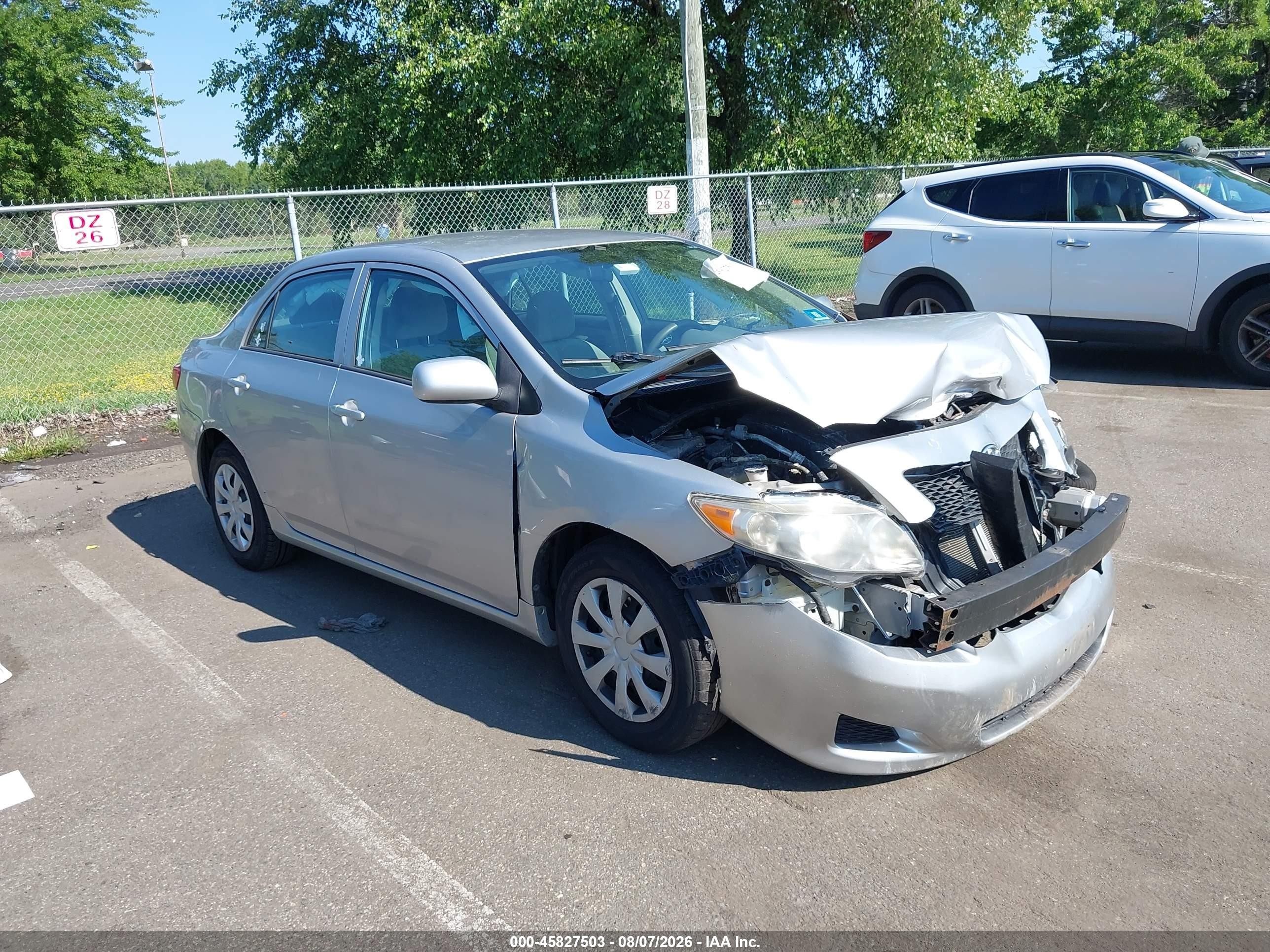 2010 Toyota Corolla Le Silver vin: 1NXBU4EE2AZ271821