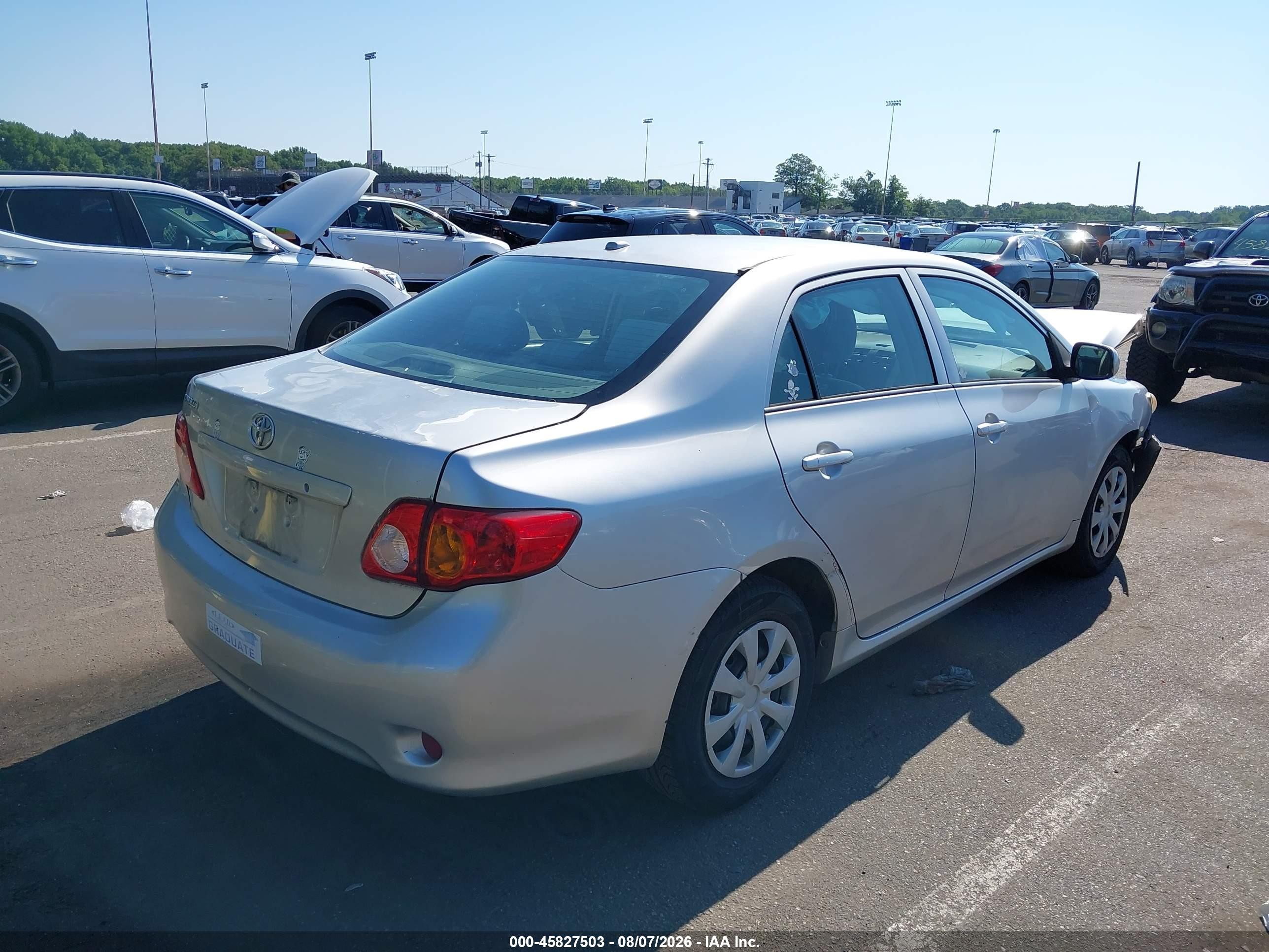 2010 Toyota Corolla Le Silver vin: 1NXBU4EE2AZ271821