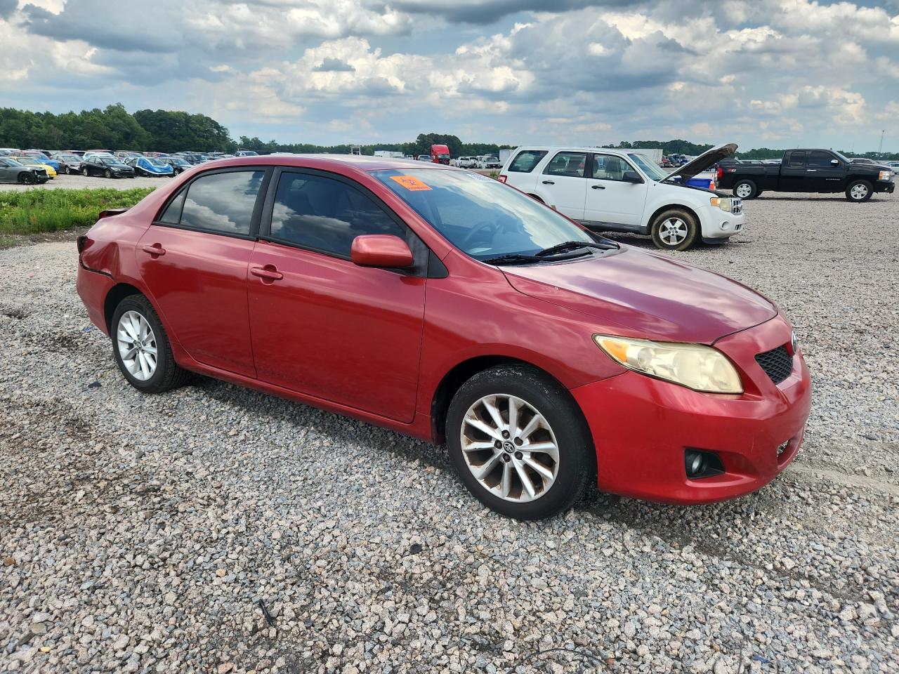 2010 Toyota Corolla Le Red vin: 1NXBU4EE2AZ272290