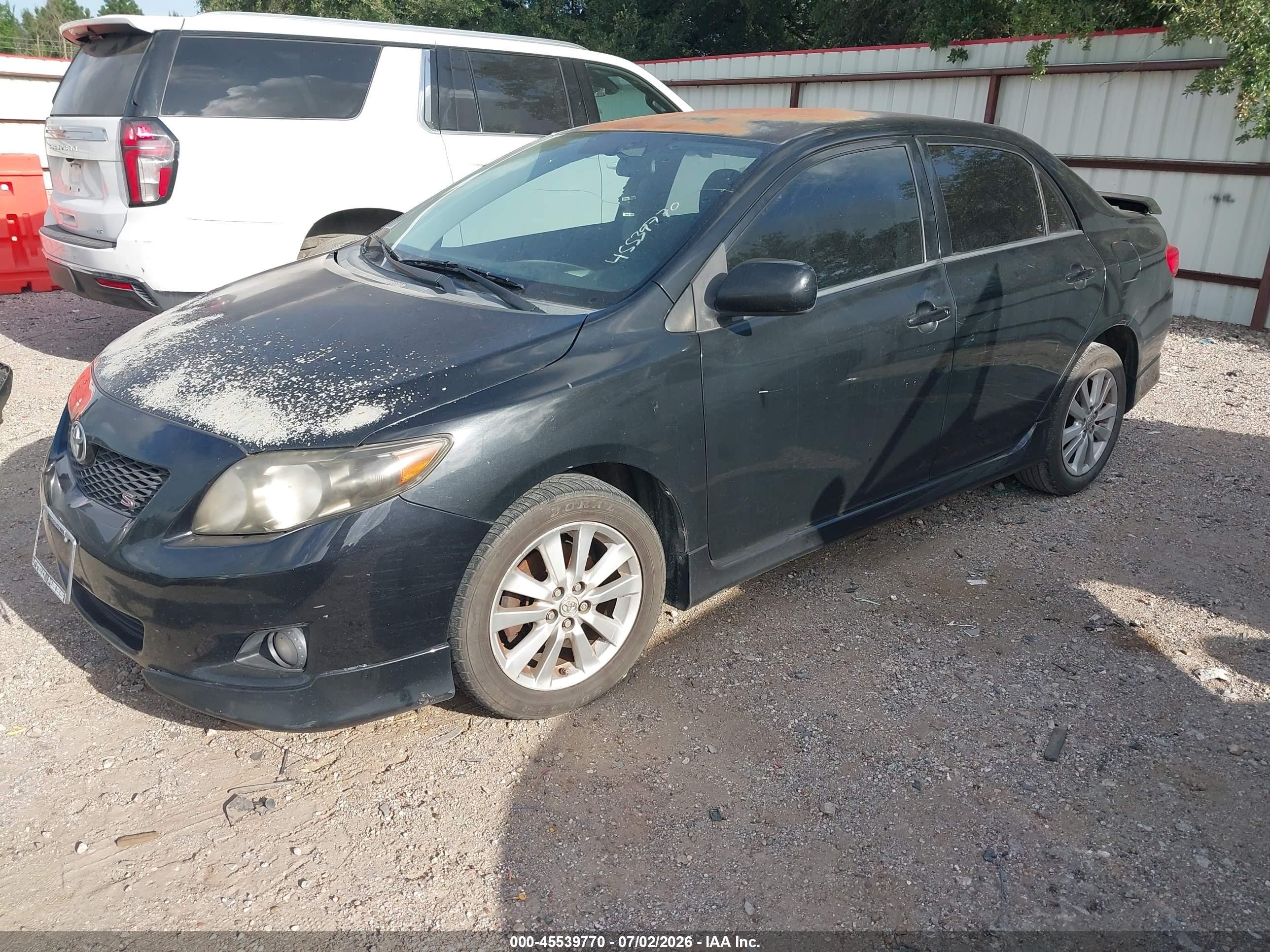 2010 Toyota Corolla S Black vin: 1NXBU4EE2AZ276565