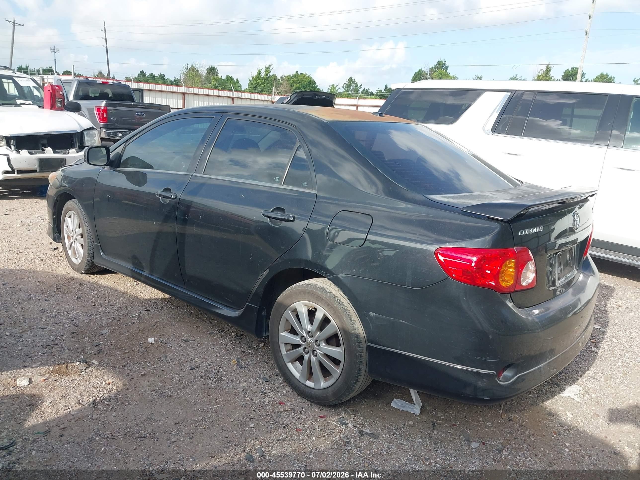 2010 Toyota Corolla S Black vin: 1NXBU4EE2AZ276565