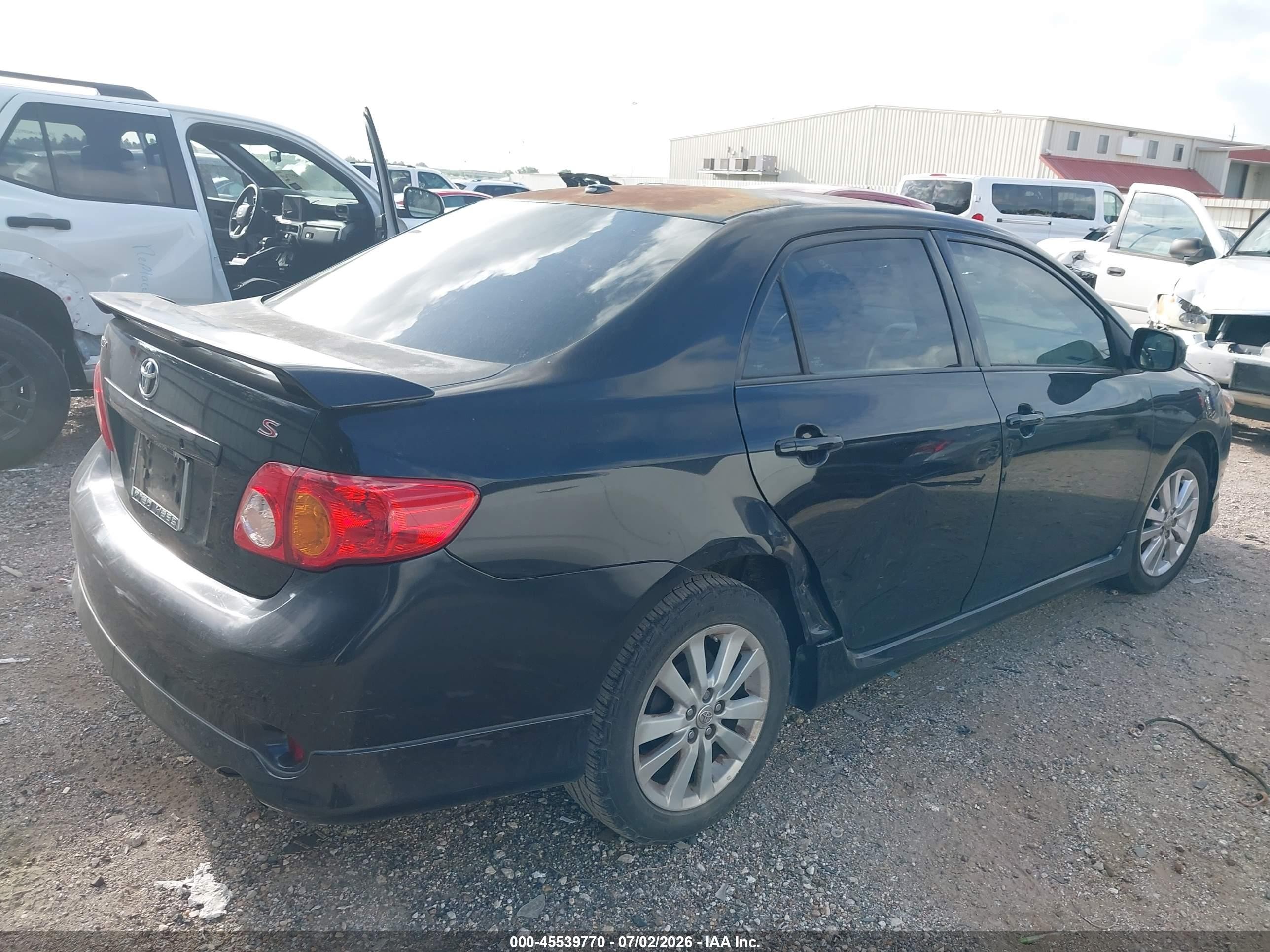 2010 Toyota Corolla S Black vin: 1NXBU4EE2AZ276565