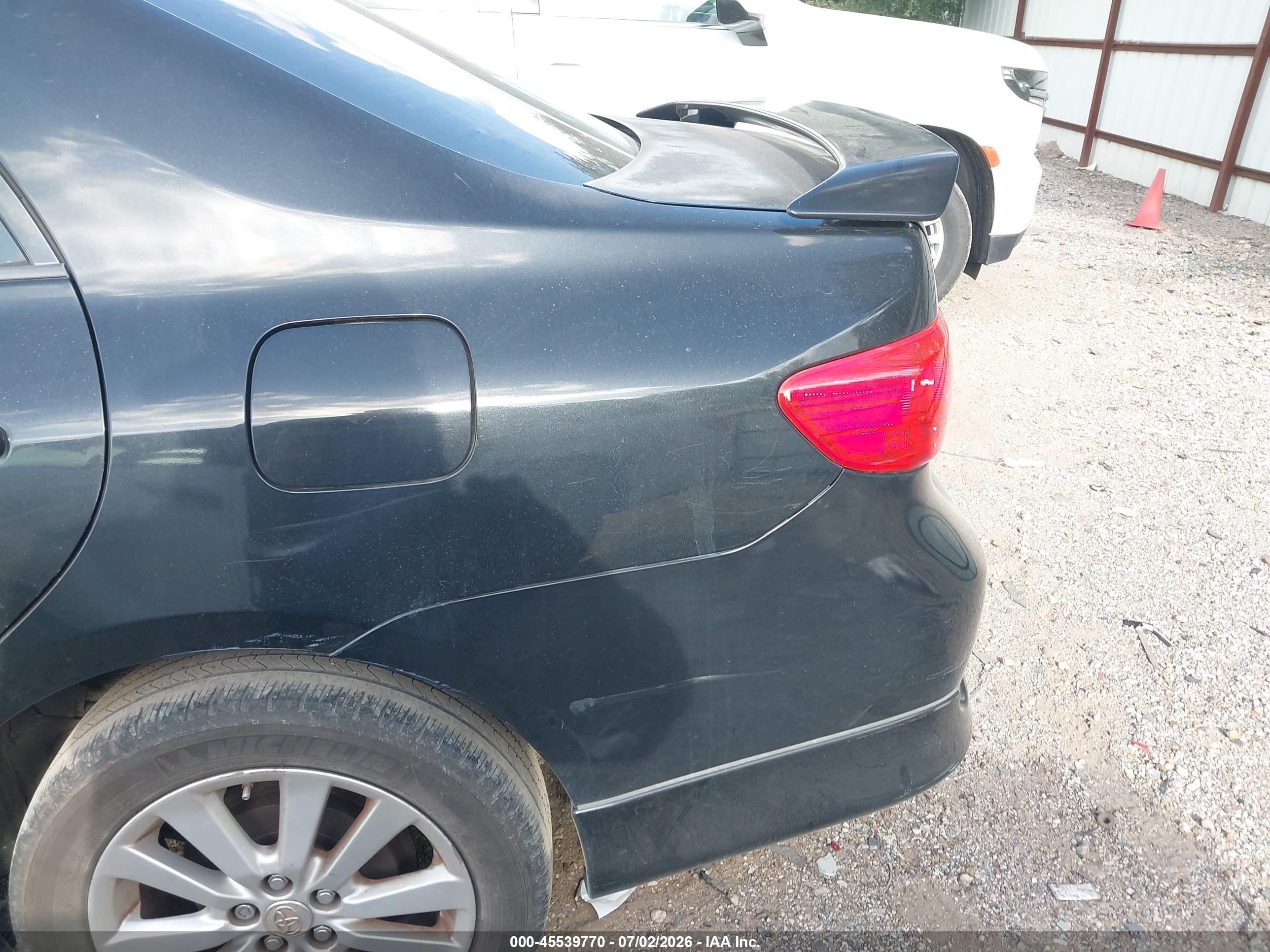 2010 Toyota Corolla S Black vin: 1NXBU4EE2AZ276565