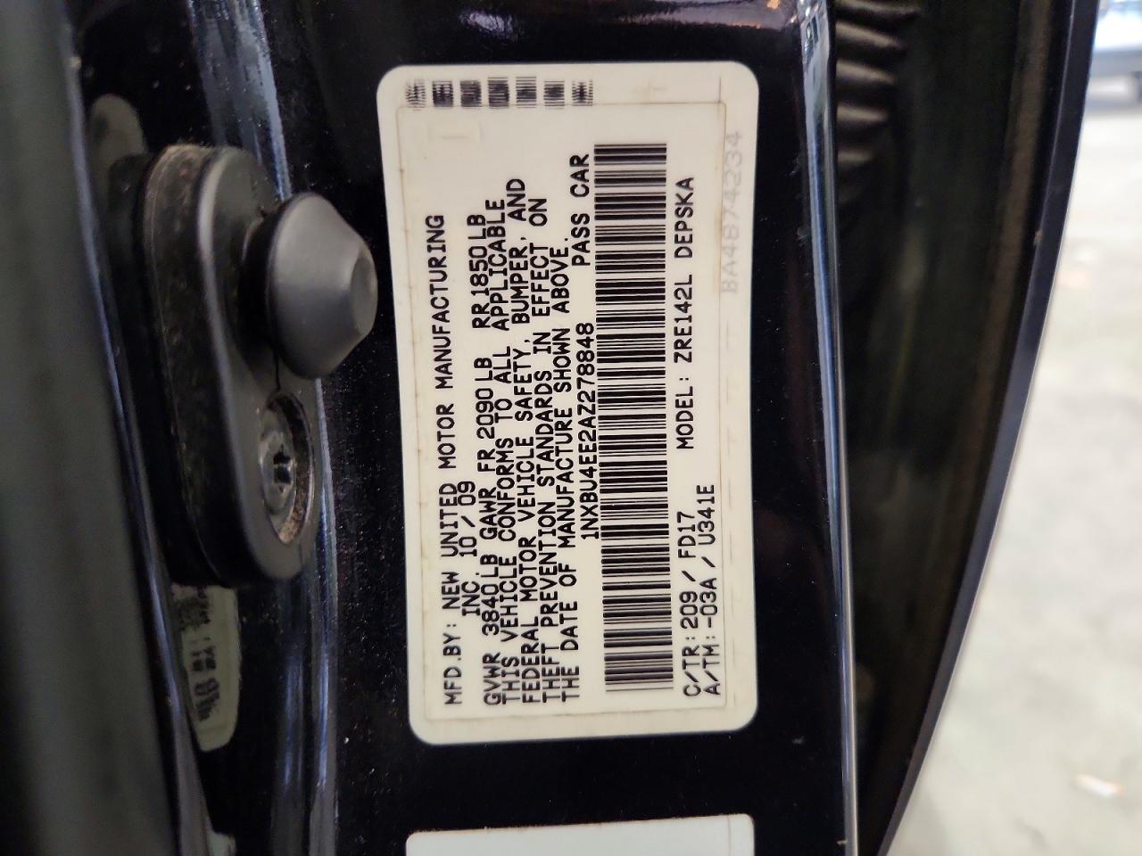 2010 Toyota Corolla S Black vin: 1NXBU4EE2AZ278848