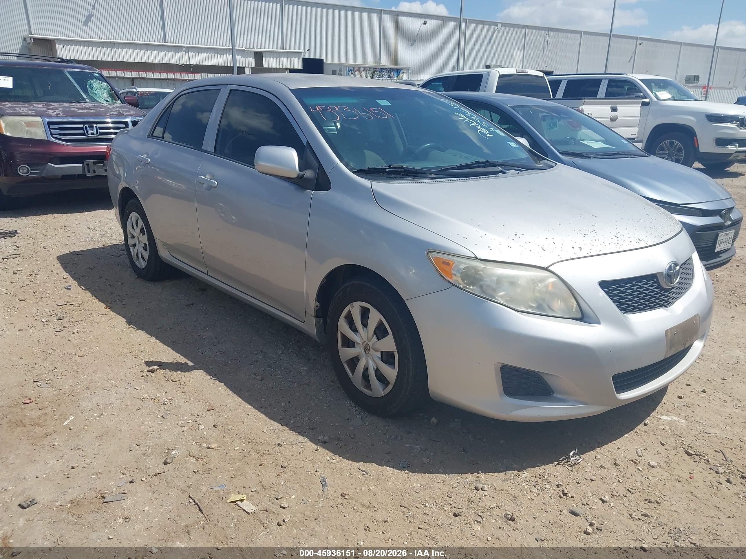 2010 Toyota Corolla Le Silver vin: 1NXBU4EE2AZ282978