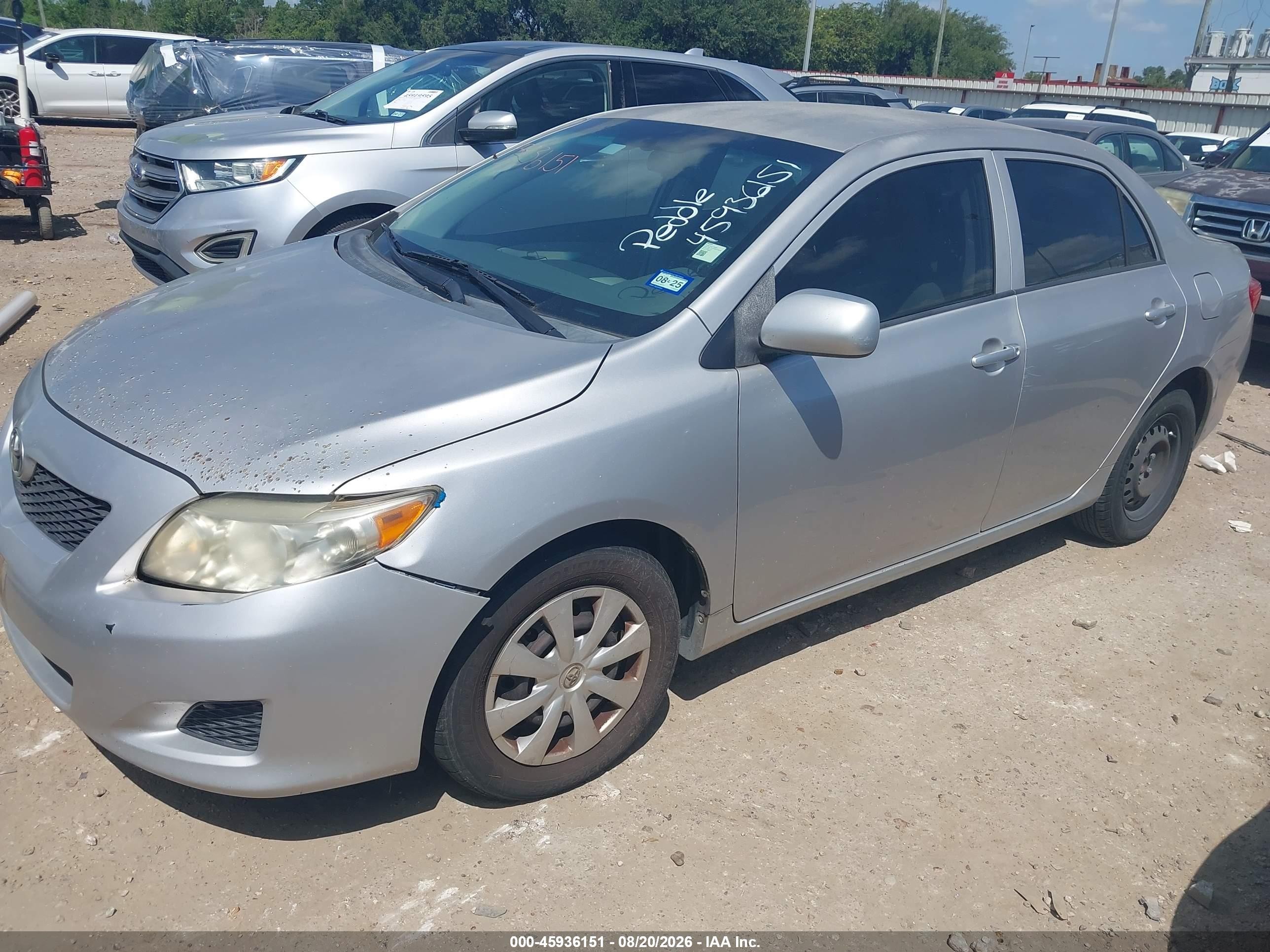 2010 Toyota Corolla Le Silver vin: 1NXBU4EE2AZ282978