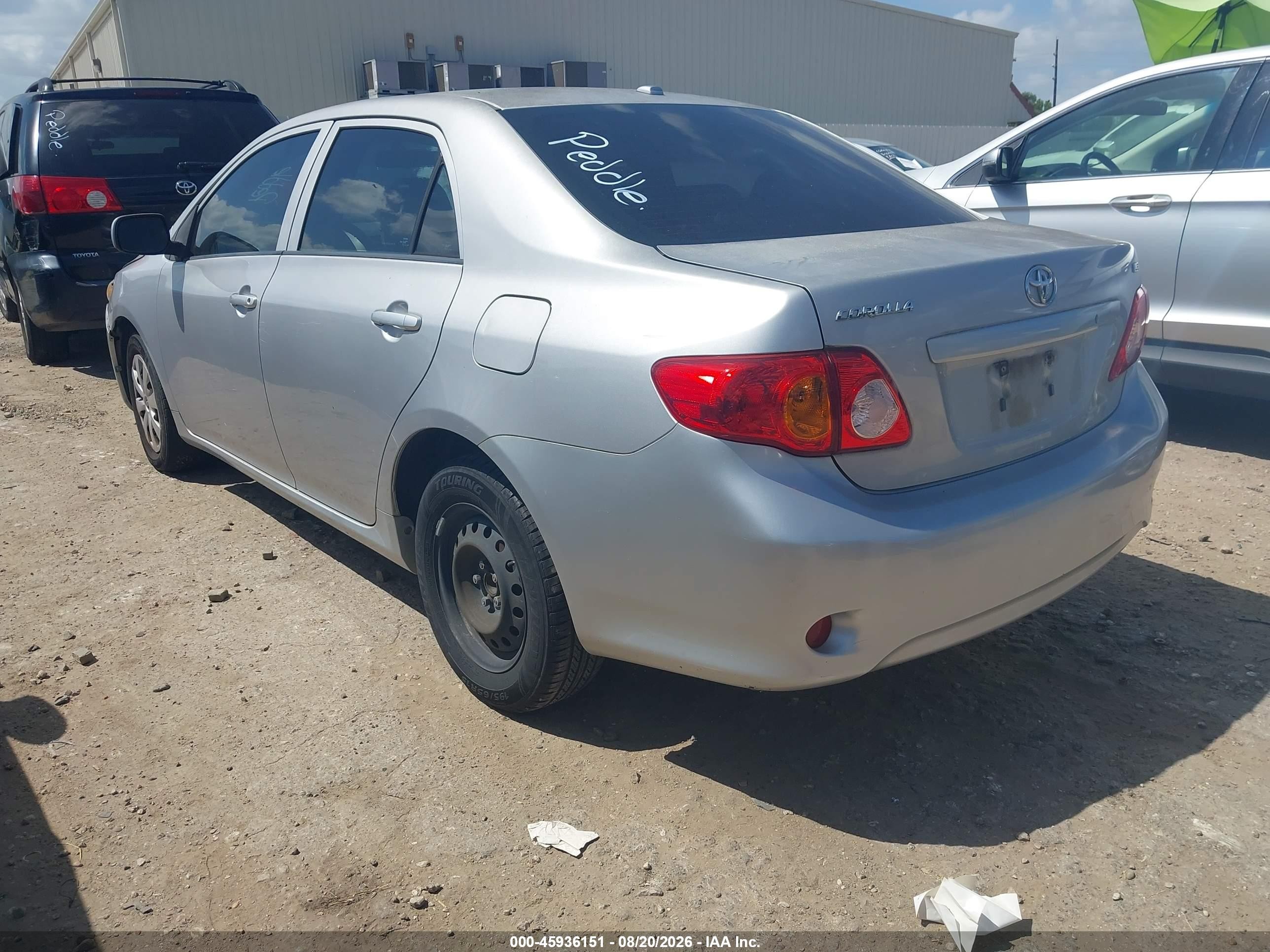 2010 Toyota Corolla Le Silver vin: 1NXBU4EE2AZ282978