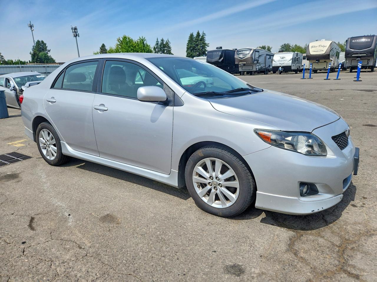 2010 Toyota Corolla S Silver vin: 1NXBU4EE2AZ292040