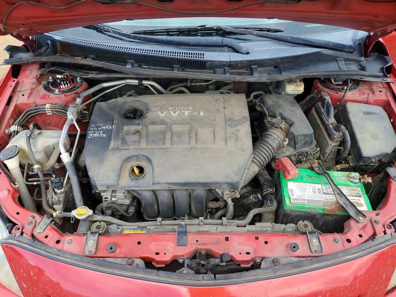 2010 Toyota Corolla S Red vin: 1NXBU4EE2AZ293852
