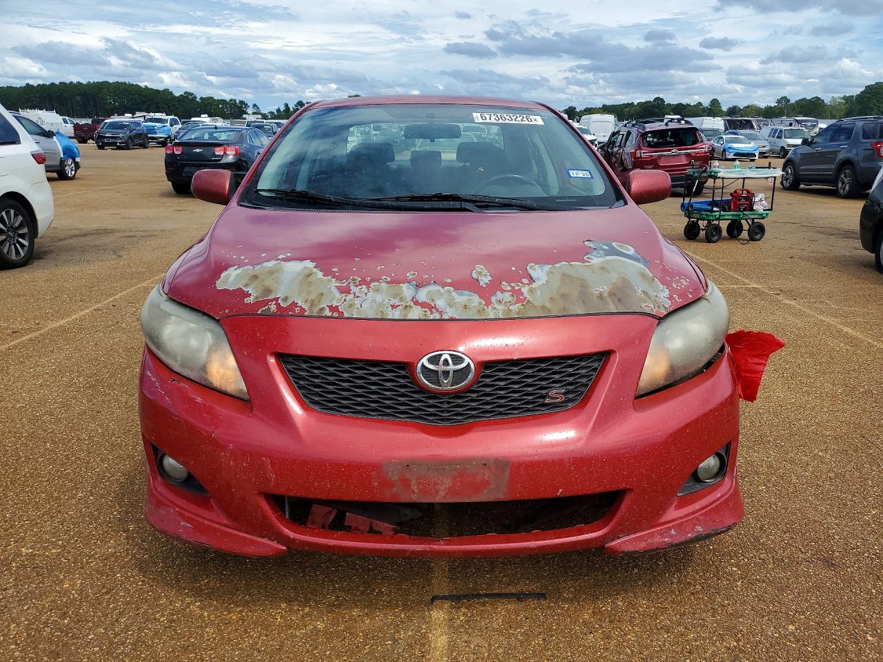 2010 Toyota Corolla S Red vin: 1NXBU4EE2AZ293852