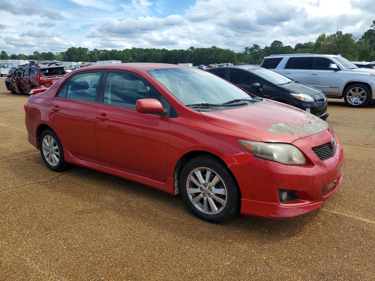 2010 Toyota Corolla S Red vin: 1NXBU4EE2AZ293852