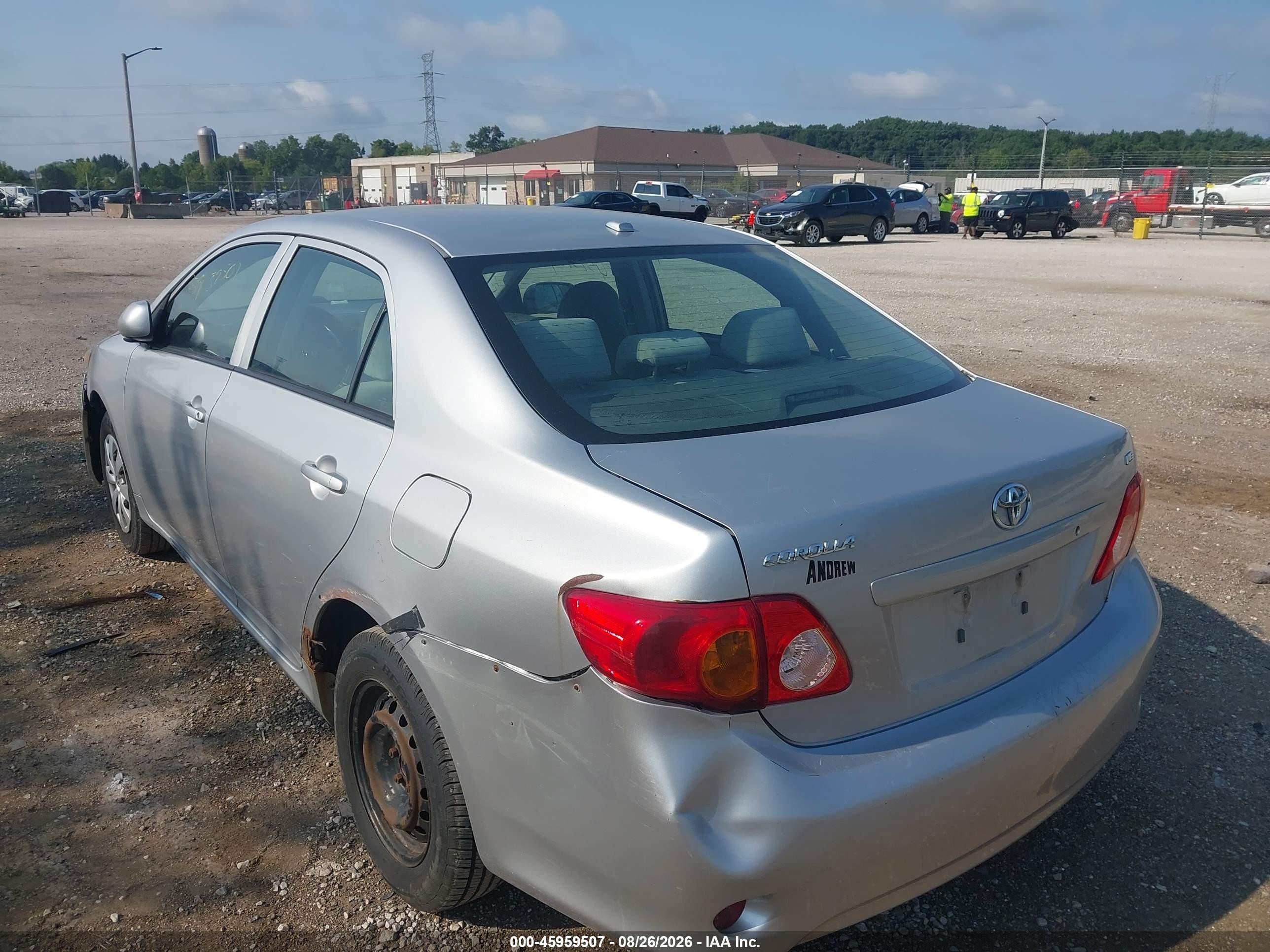 2010 Toyota Corolla Le Gray vin: 1NXBU4EE2AZ302548