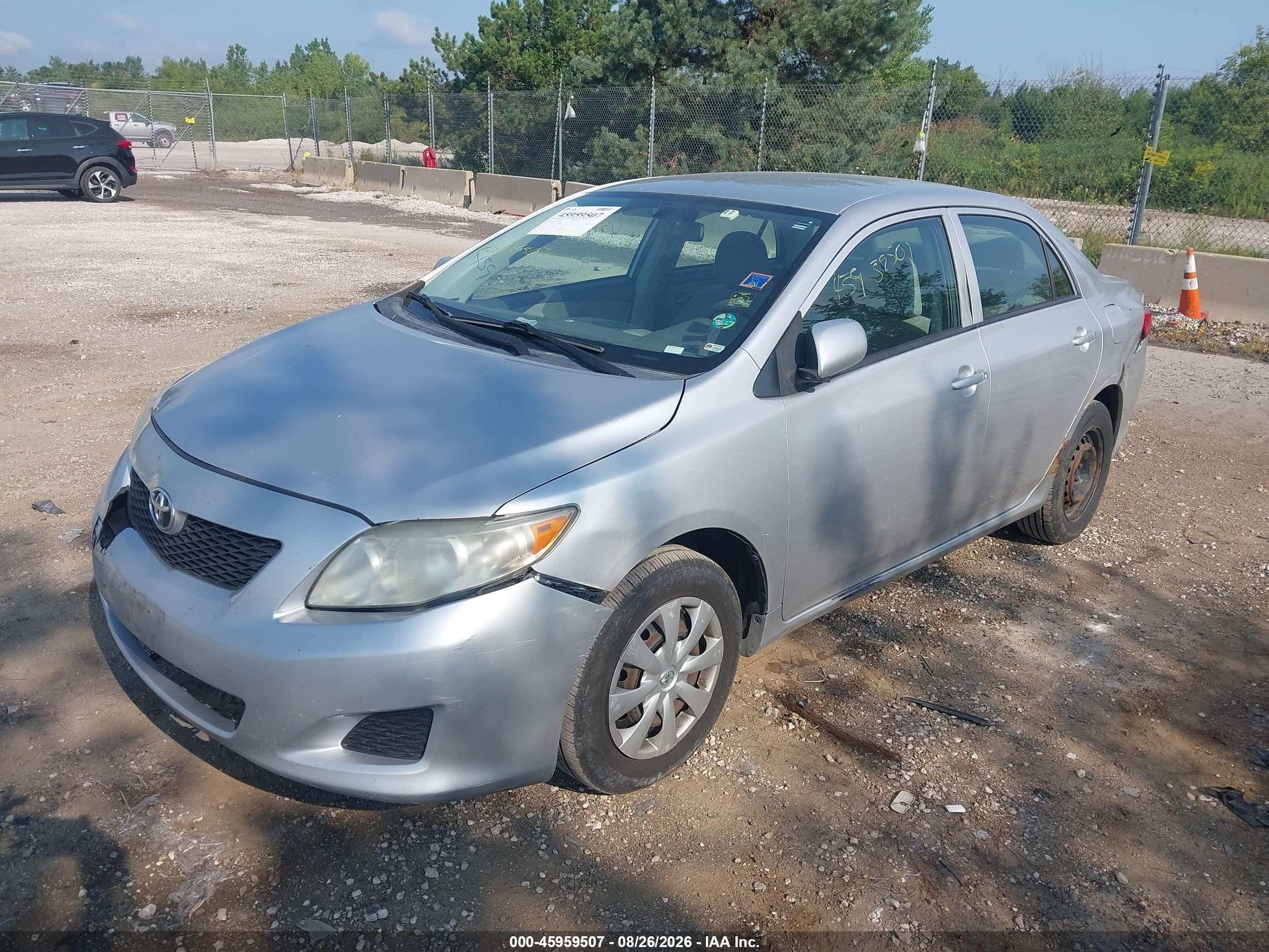 2010 Toyota Corolla Le Gray vin: 1NXBU4EE2AZ302548