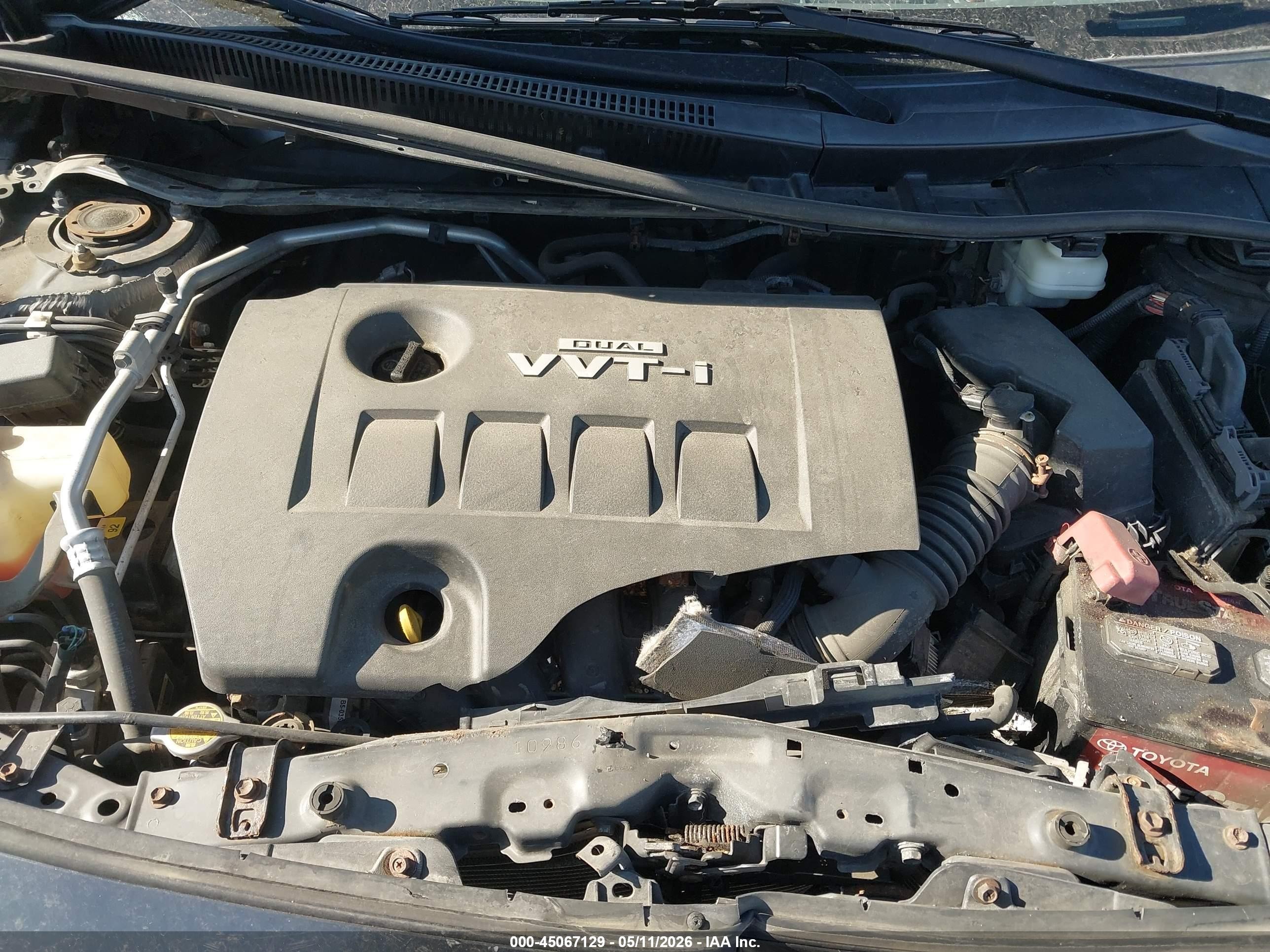 2010 Toyota Corolla Le Gray vin: 1NXBU4EE2AZ311105