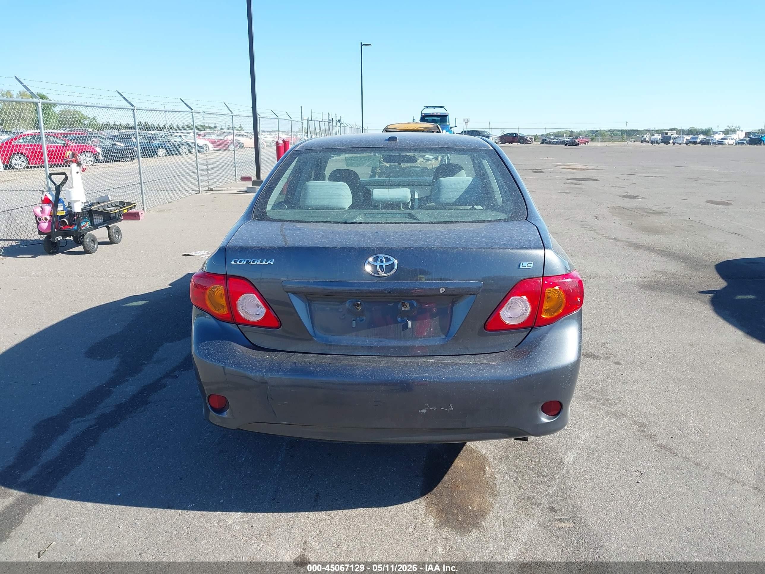 2010 Toyota Corolla Le Gray vin: 1NXBU4EE2AZ311105