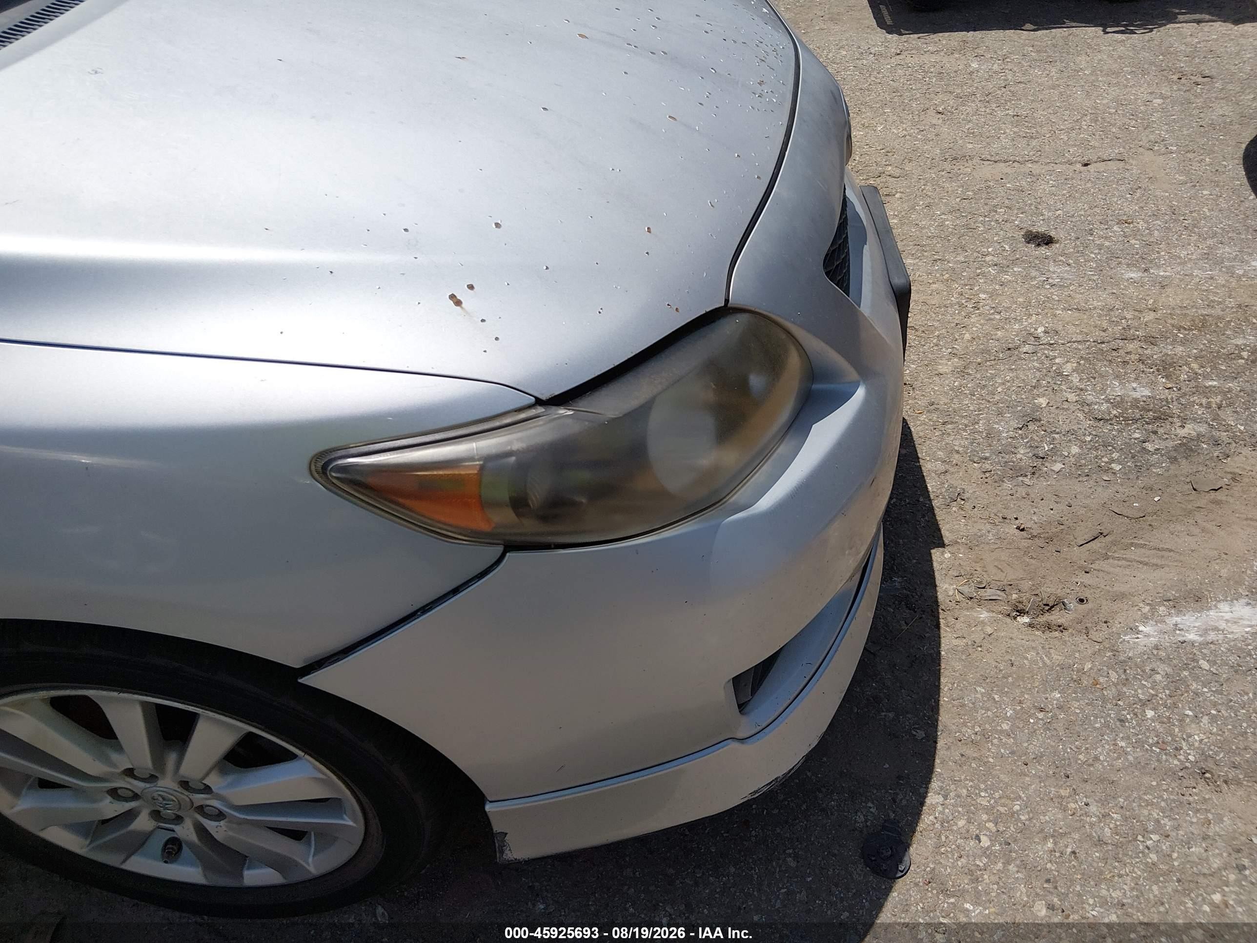 2010 Toyota Corolla S Silver vin: 1NXBU4EE2AZ312366