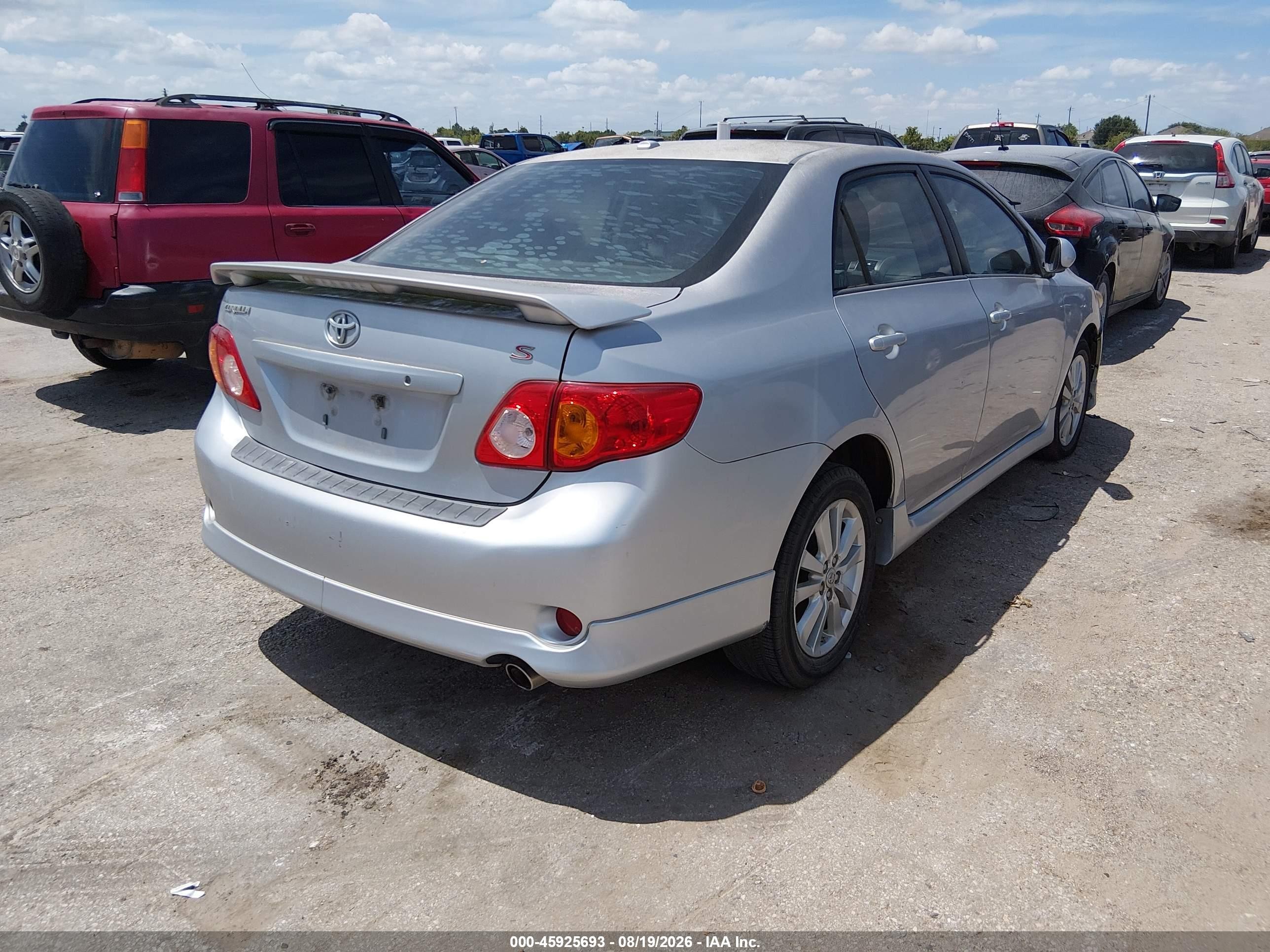 2010 Toyota Corolla S Silver vin: 1NXBU4EE2AZ312366